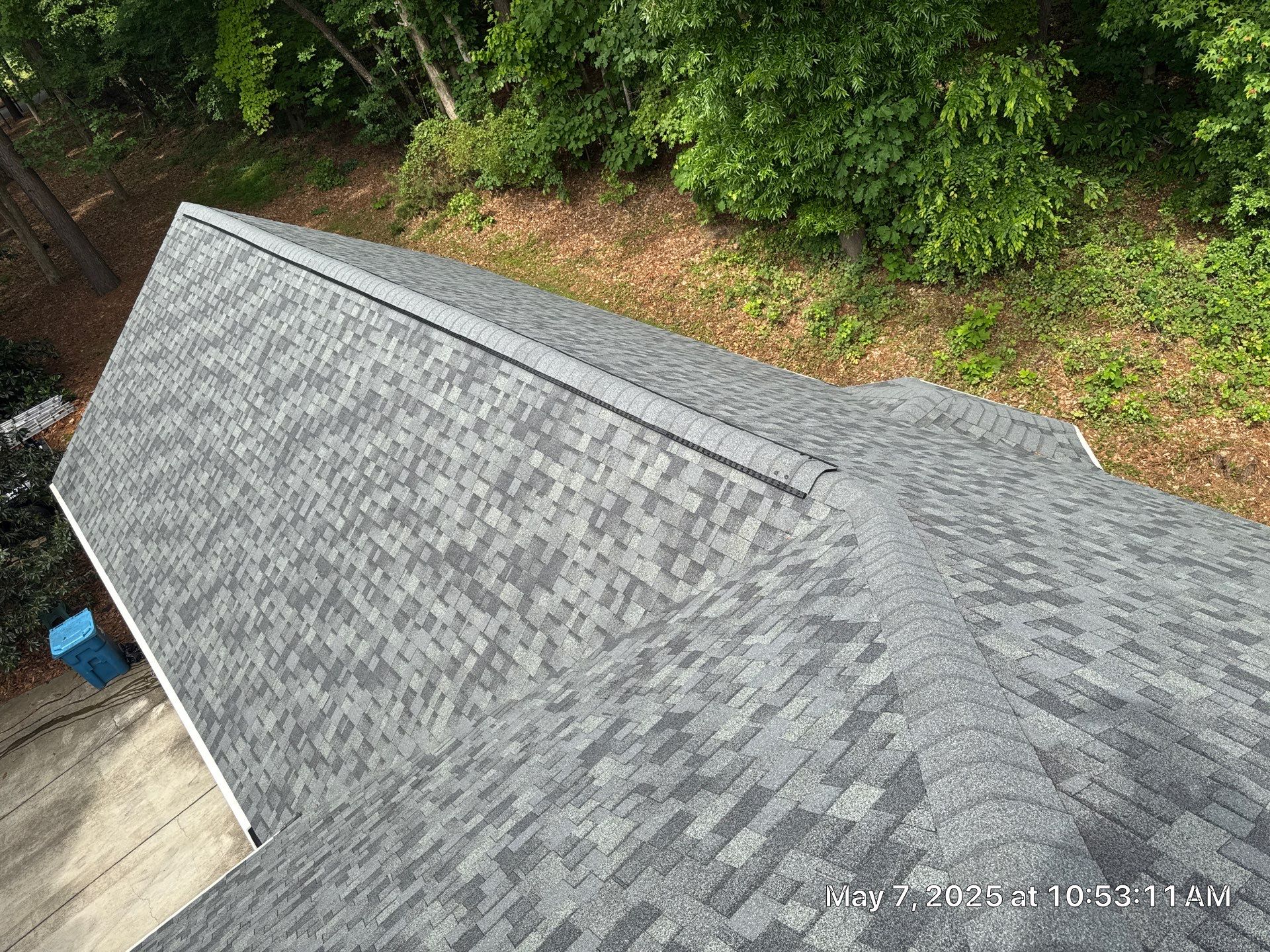 Residential Roof Replacement with Owens Corning Duration Architectural Shingles and 5 Velux Skylights in Charlotte, North Carolina by Merritt Roofing LLC