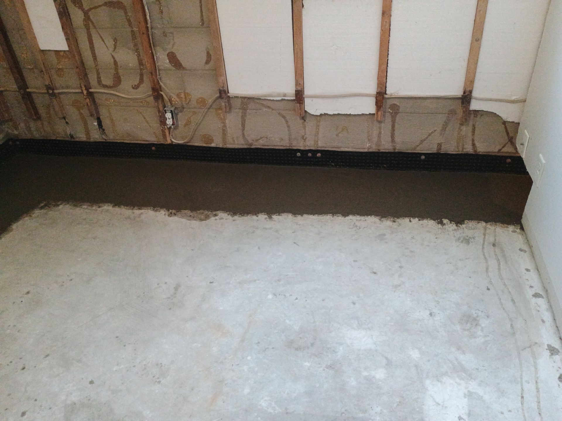 Drain tile for Kael in New Brighton by Waterproofing Northeast