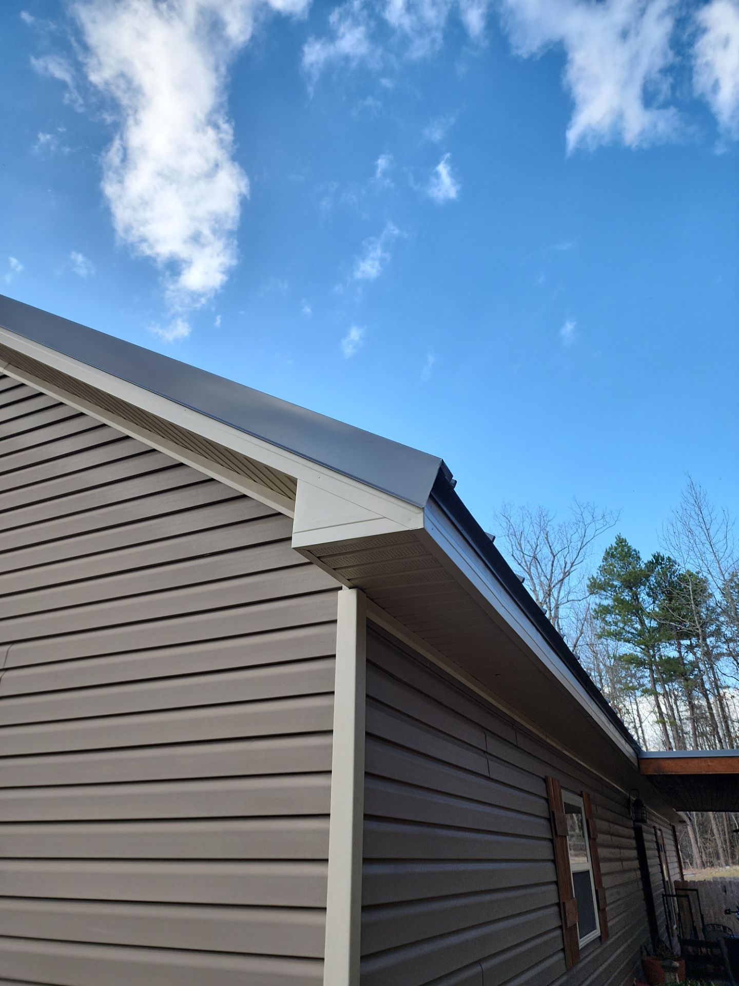 Residential Metal Roof Replacement using Reed's Metals: 26 GA. Standing Seam: Charcoal Grey by Hostetler Roofing