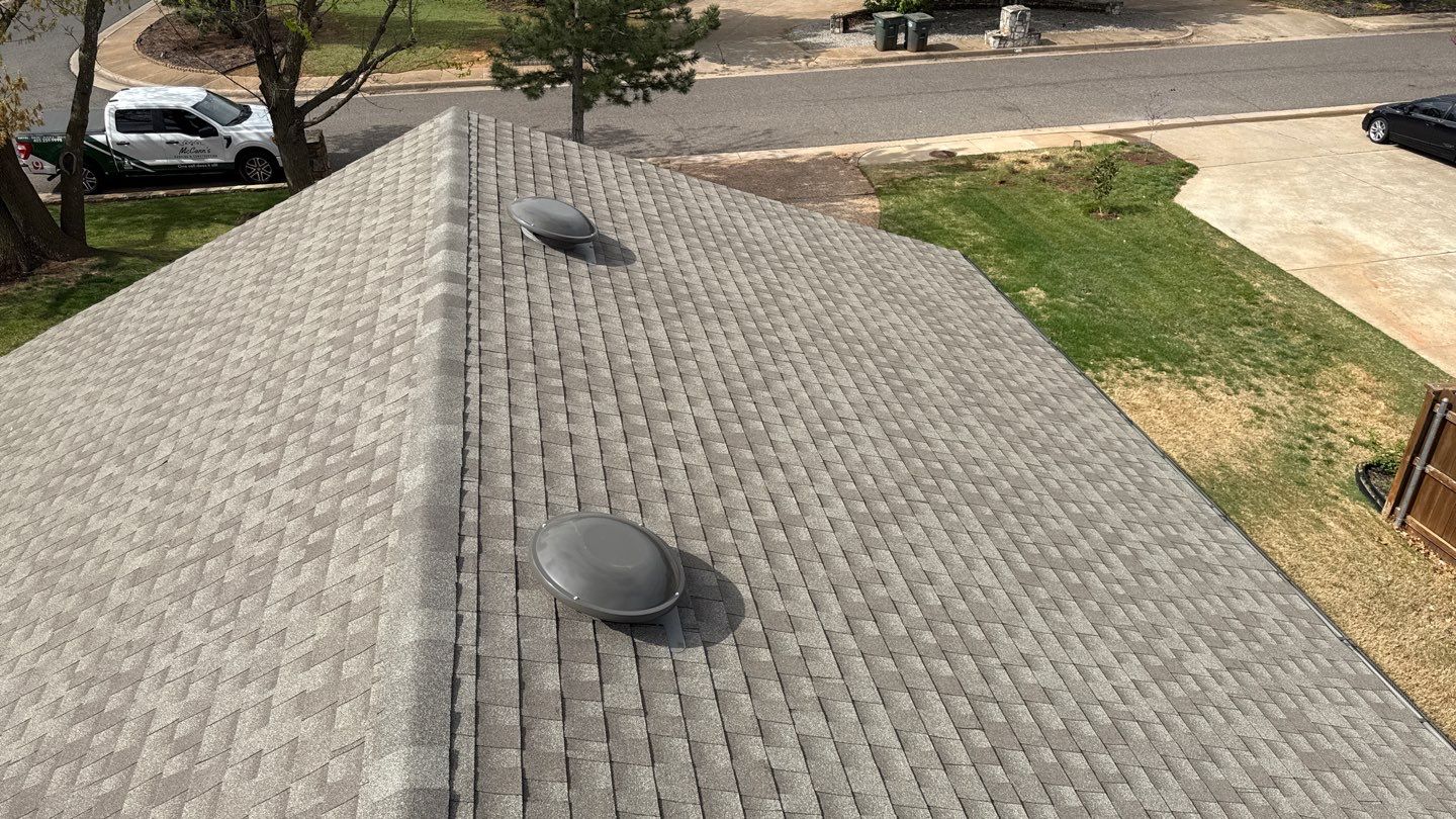 soffit repair & roof replacement in Edmond by McCann's Roofing and Construction