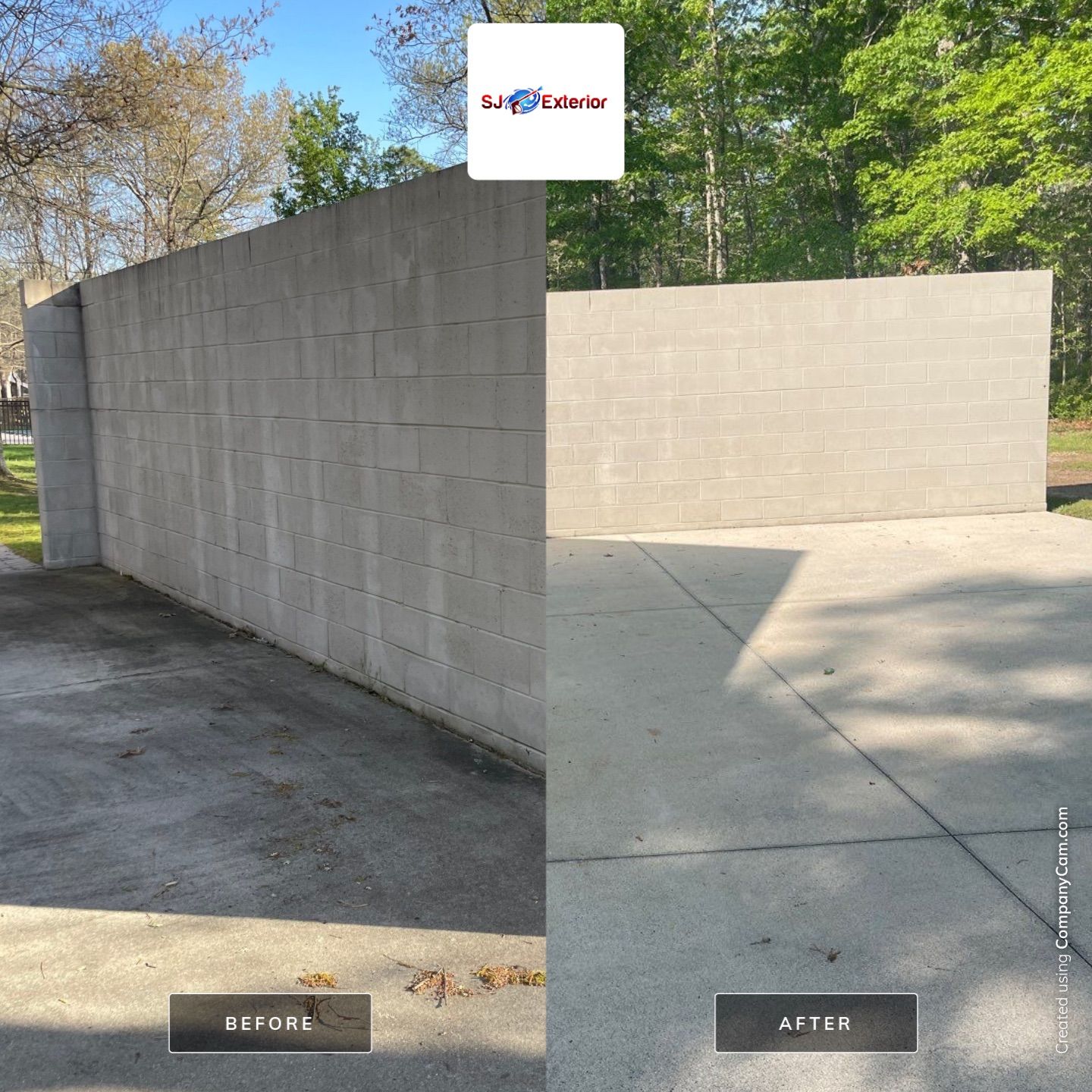 Pavers Cleaned, Garage and Concrete walls by SJ Exterior