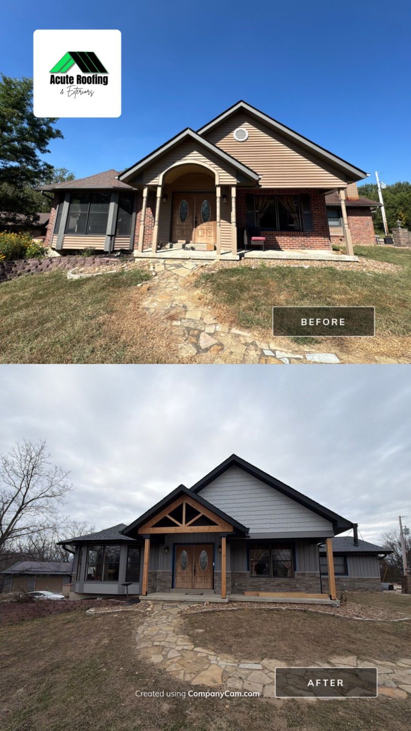 Comprehensive Exterior Renovation and Roof Replacement in Defiance by Acute Roofing And Exteriors