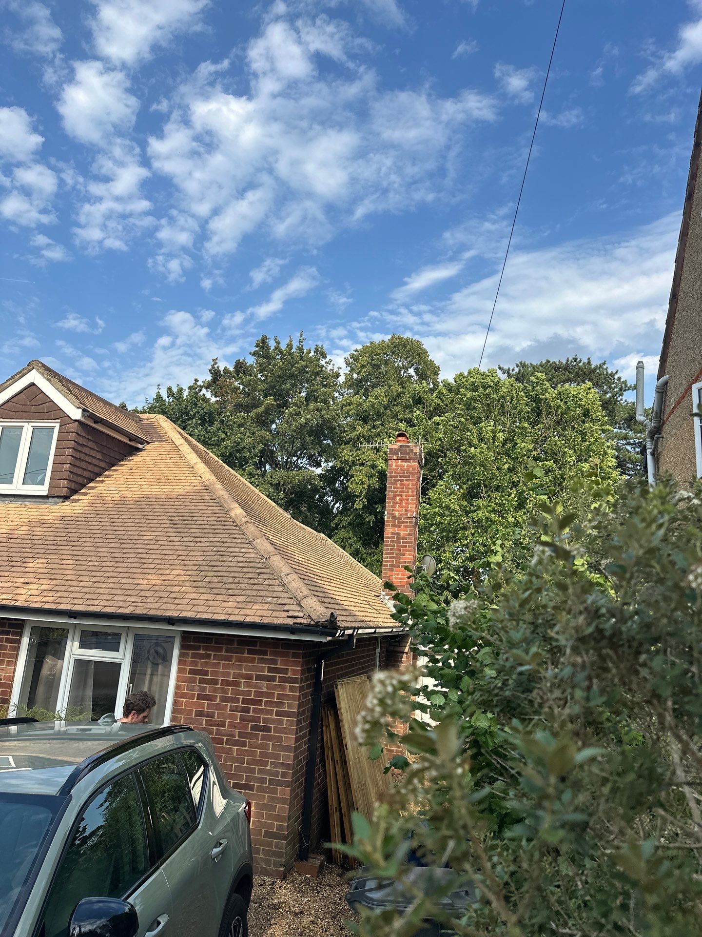 Roof Clean  - Moss Removal - Gutter Clean using Honda 15lpm Low Pressure Washing Machine by Ges Exterior Cleaning ltd