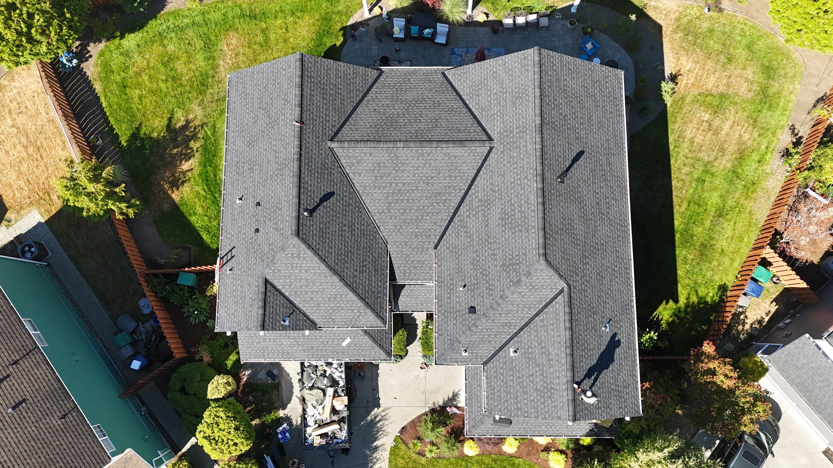 Residential Roofing Installation using GAF UHDZ Shingles by Roofing Formula LLC