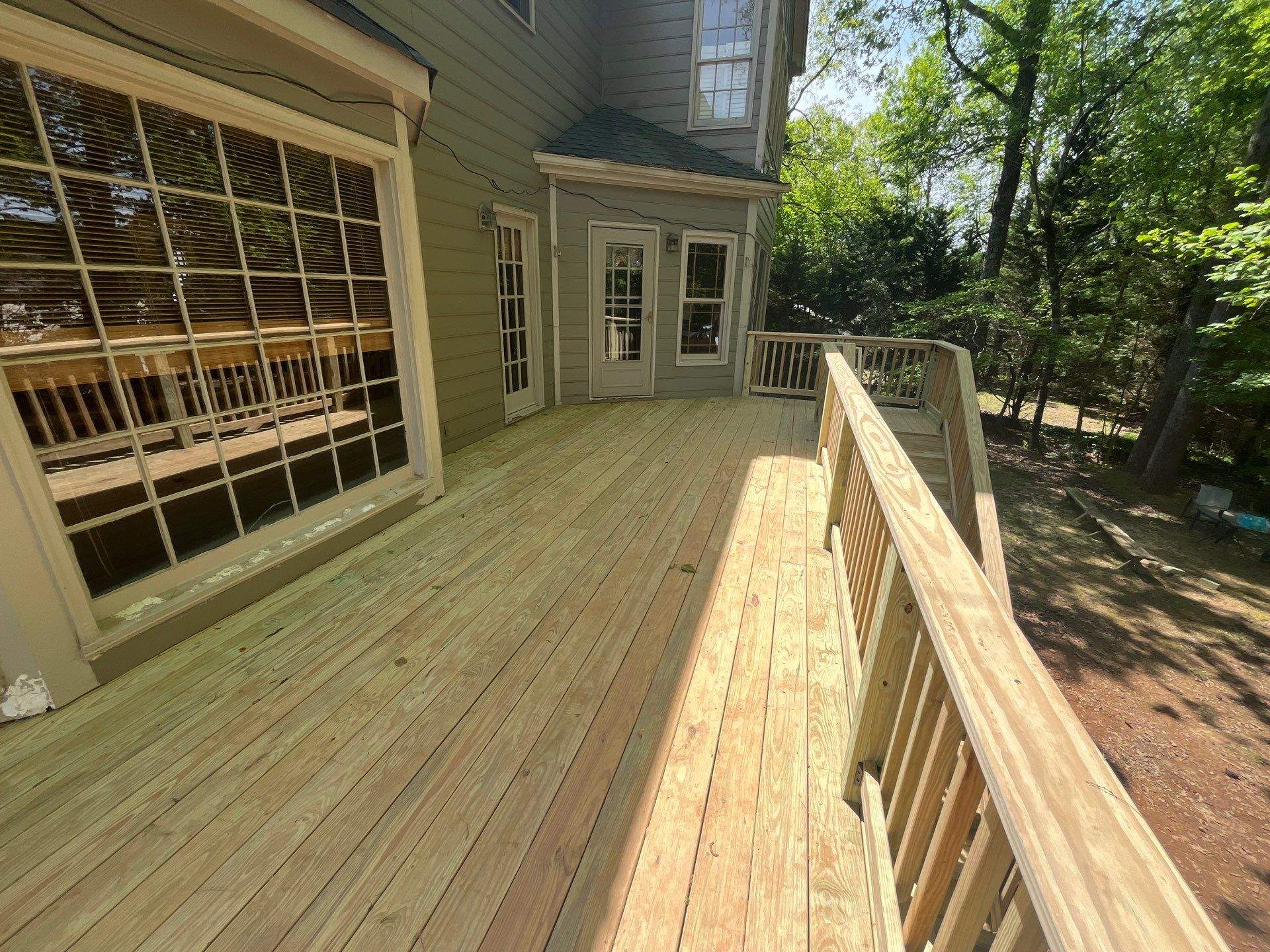 Wood Deck Build in Acworth, GA by Nelson Exteriors 