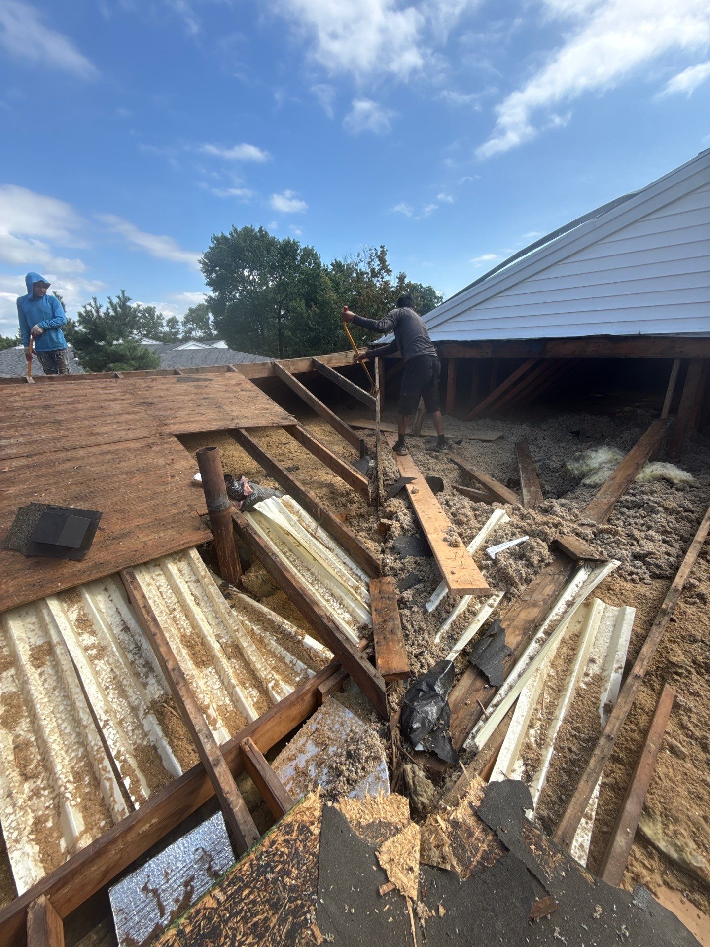 Apartment Complex Roof Replacement and Decking Repair in North Brunswick by JVW ROOFING