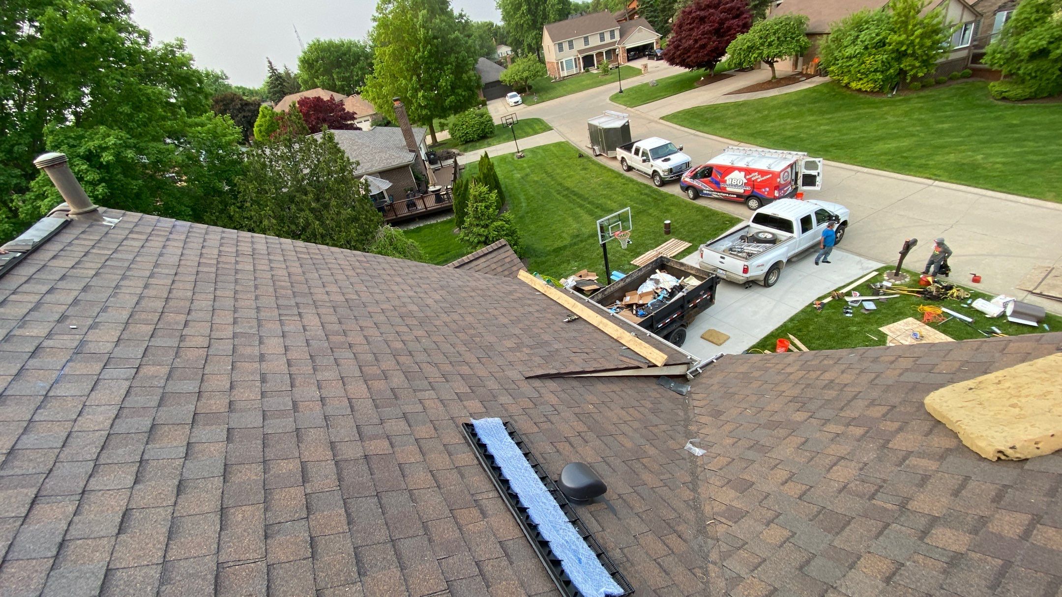 Roof Replacement using CertainTeed Landmark by 180 Contractors