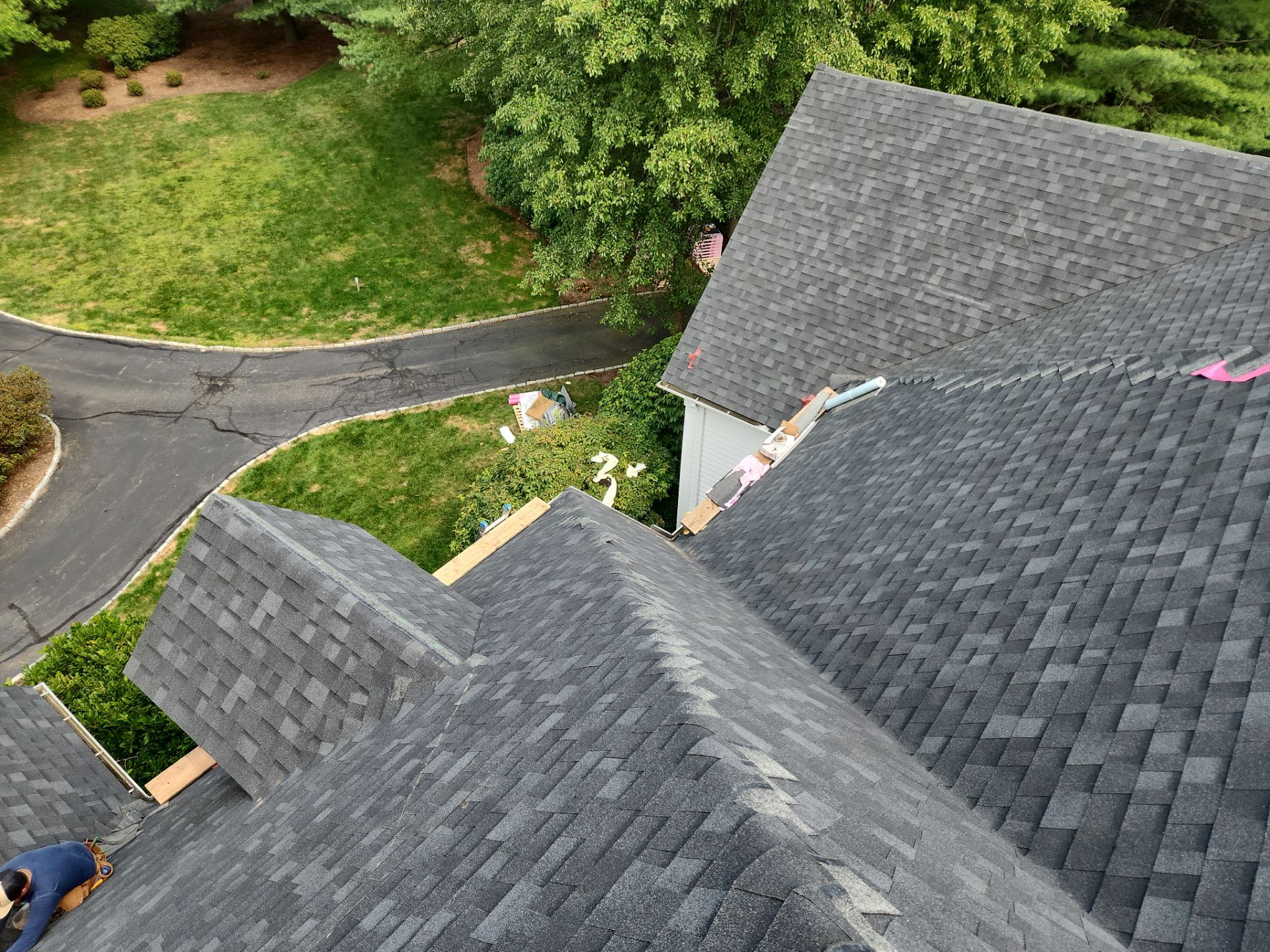 Residential Roofing Installation using Owens Corning TruDefinition Duration - Onyx Black by A Plus Exterior