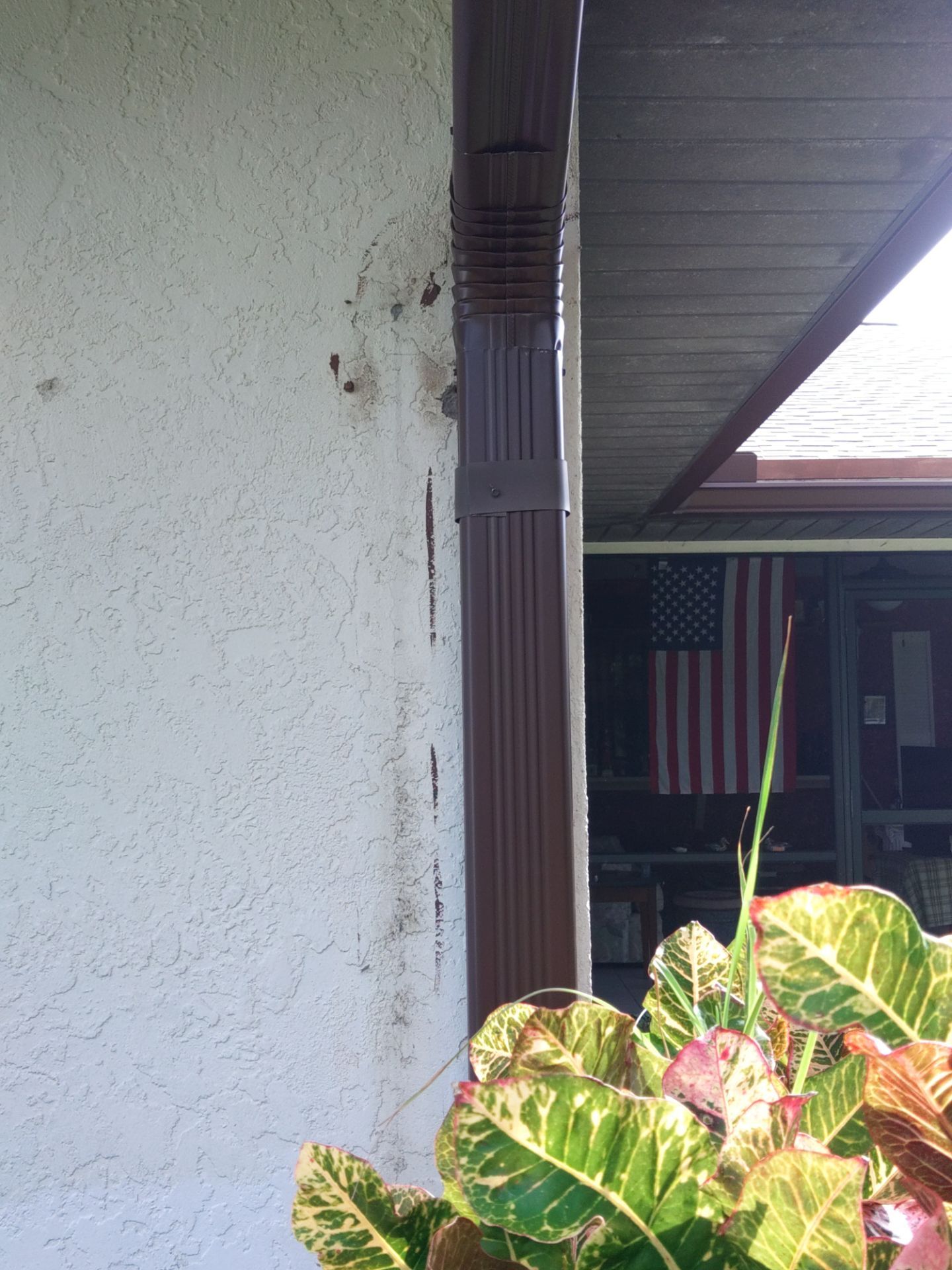 Brown Gutters in Cape Coral FL by Gutter Professors