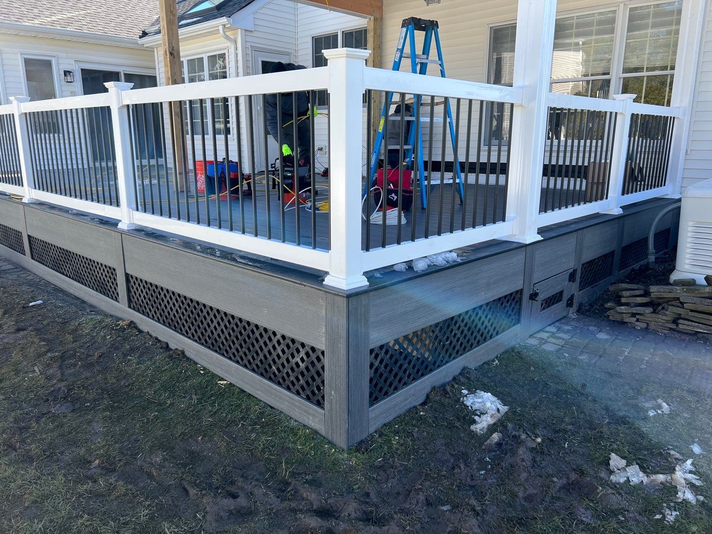 New deck With Porch  by deck guardian