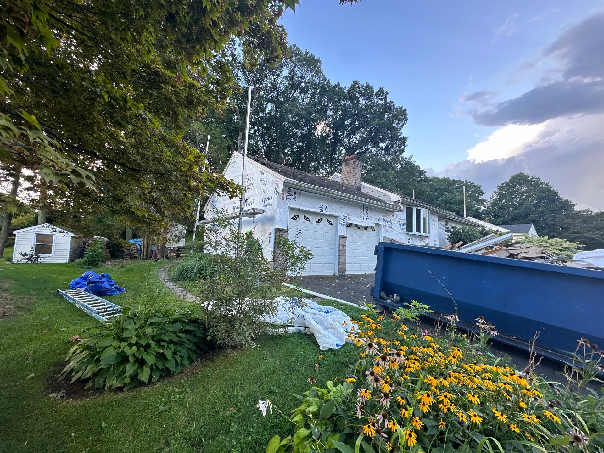 Siding Installation using CertainTeed Monogram Vinyl Siding - D4 - Granite Gray by A Plus Exterior