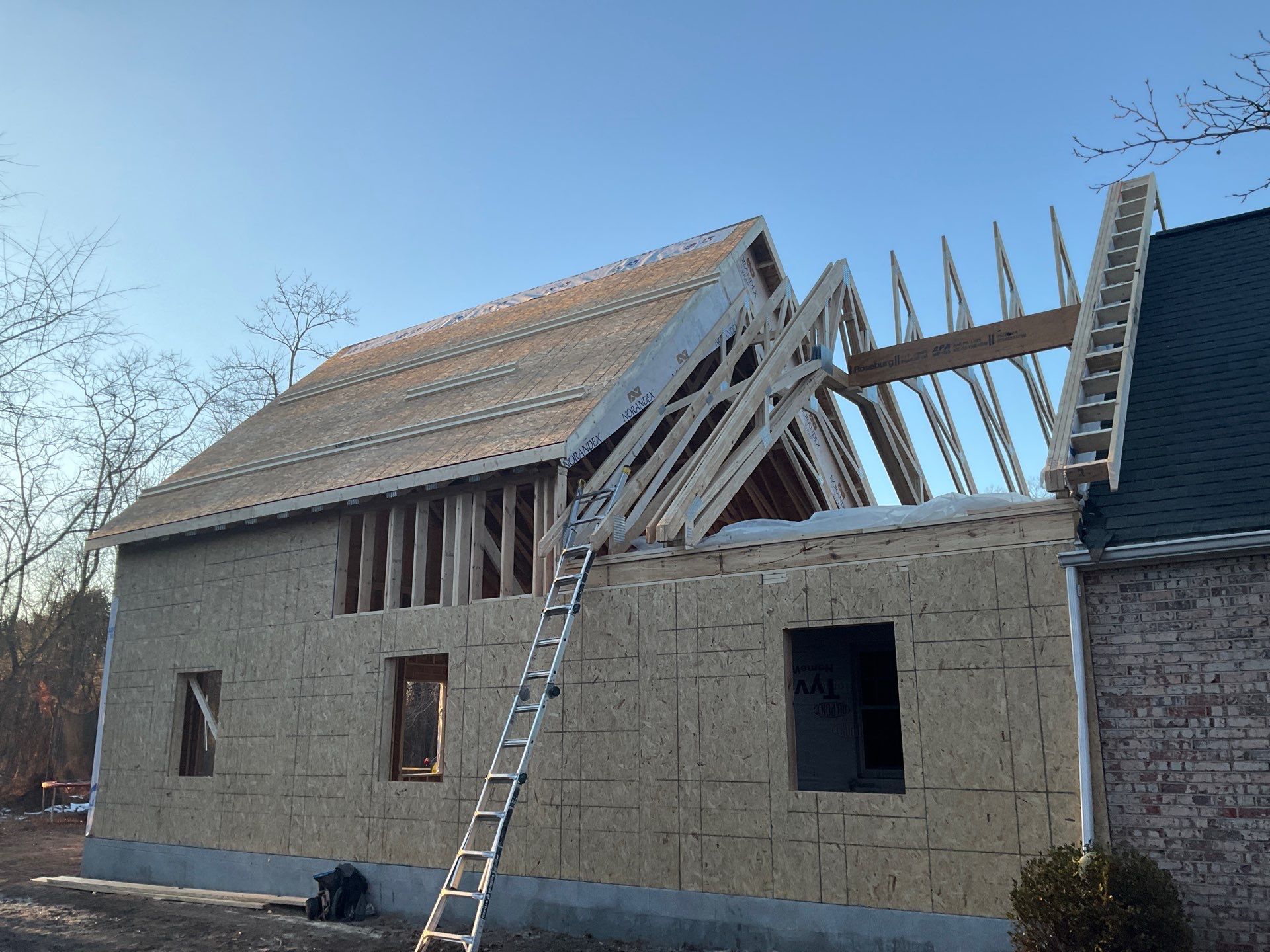 From Dormer to Full Gable Addition with Cathedral Ceiling by Esh Builders