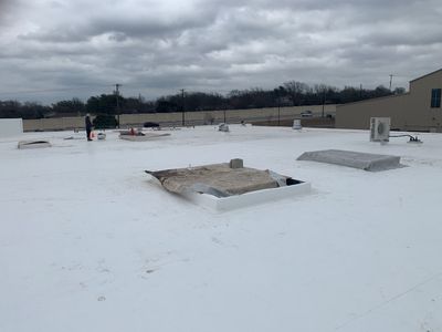 Bio-Life Commercial Roof Replacement using IB Systems PVC 