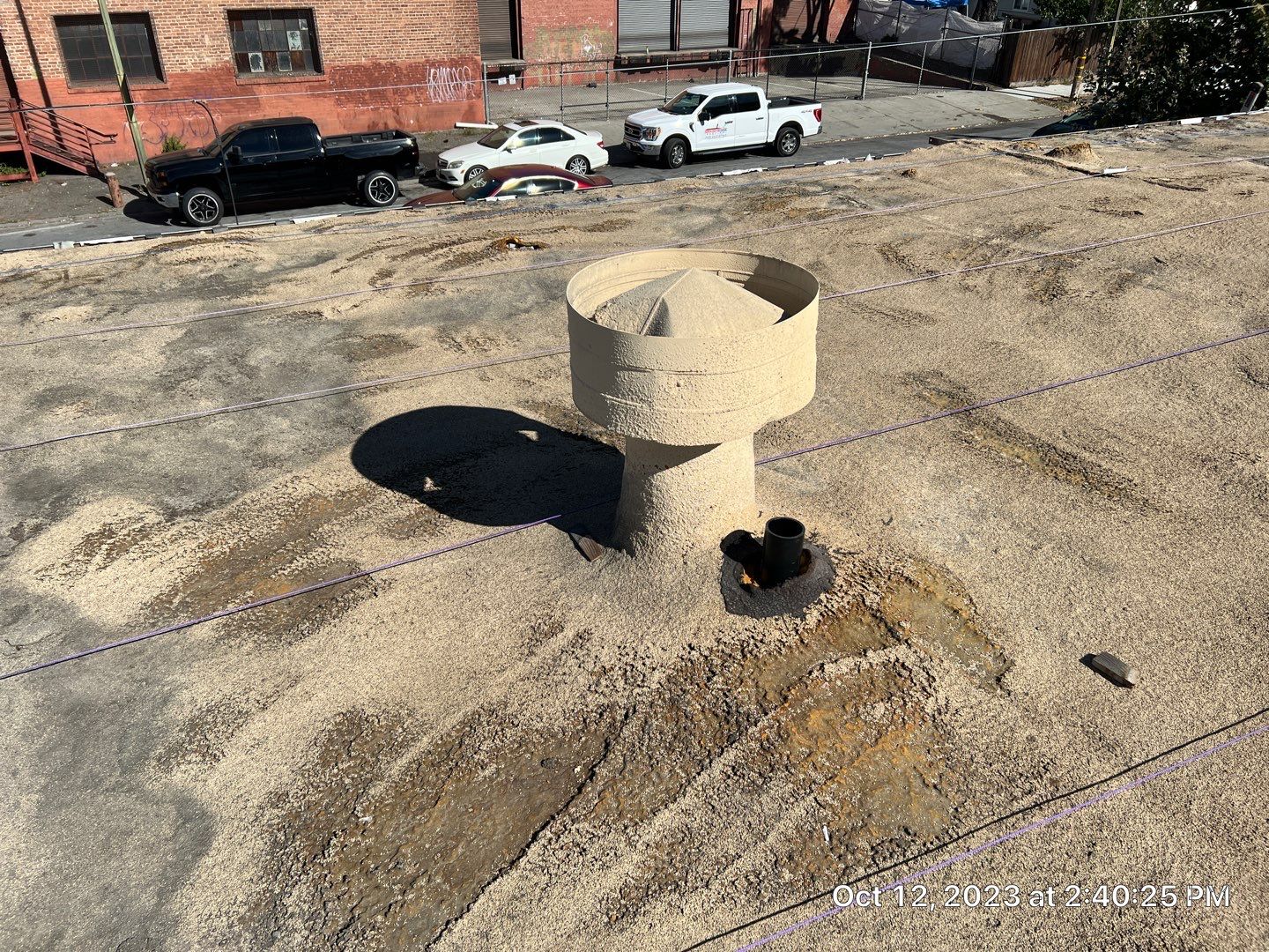 Foam Refurbish using Conklin Benchmark/PUMA XL coatings and spray foam by Straight Edge Roofing Inc