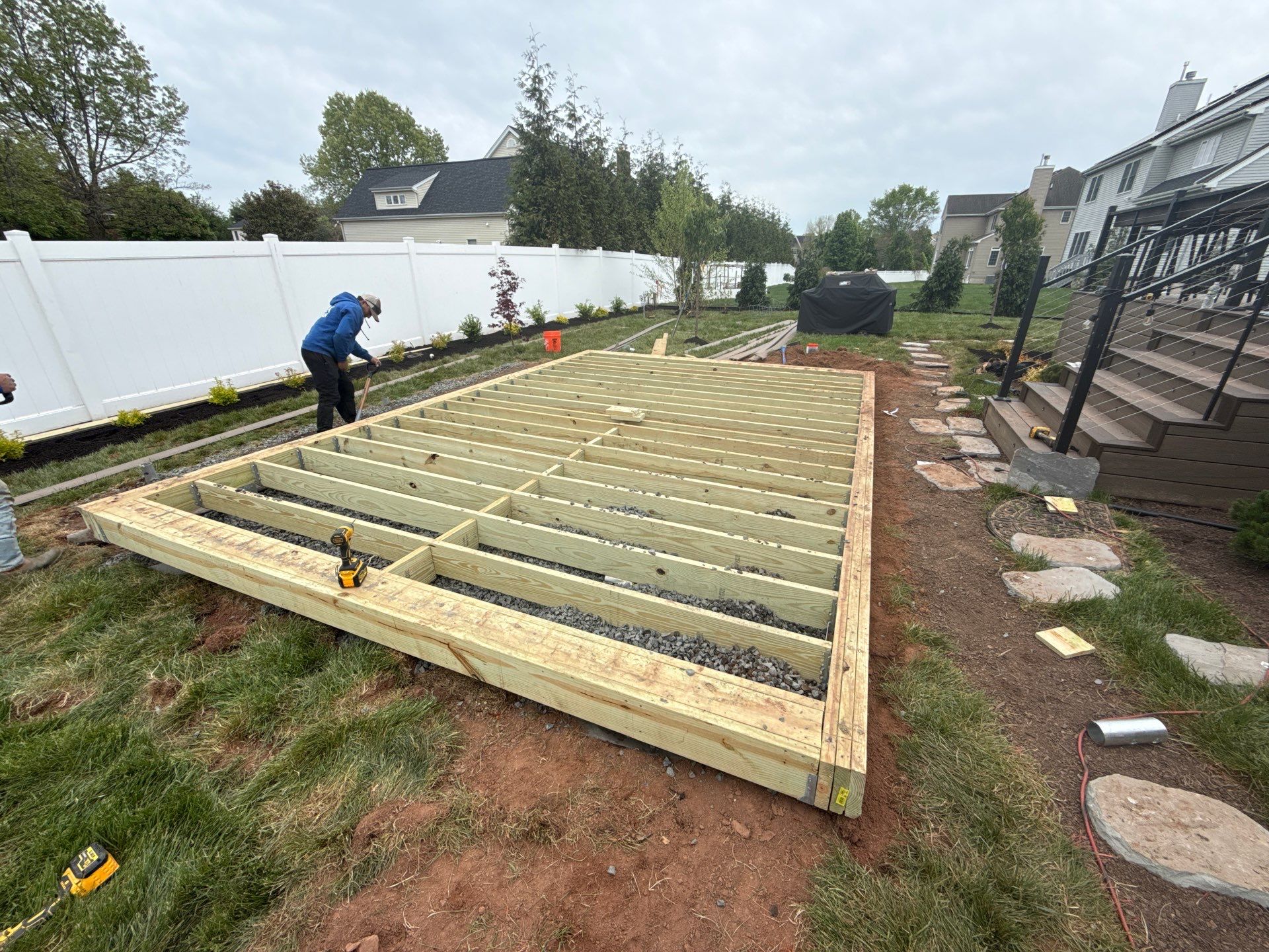 New Deck and outdoor Kitchen In Hillsborough , New Jersey by deck guardian
