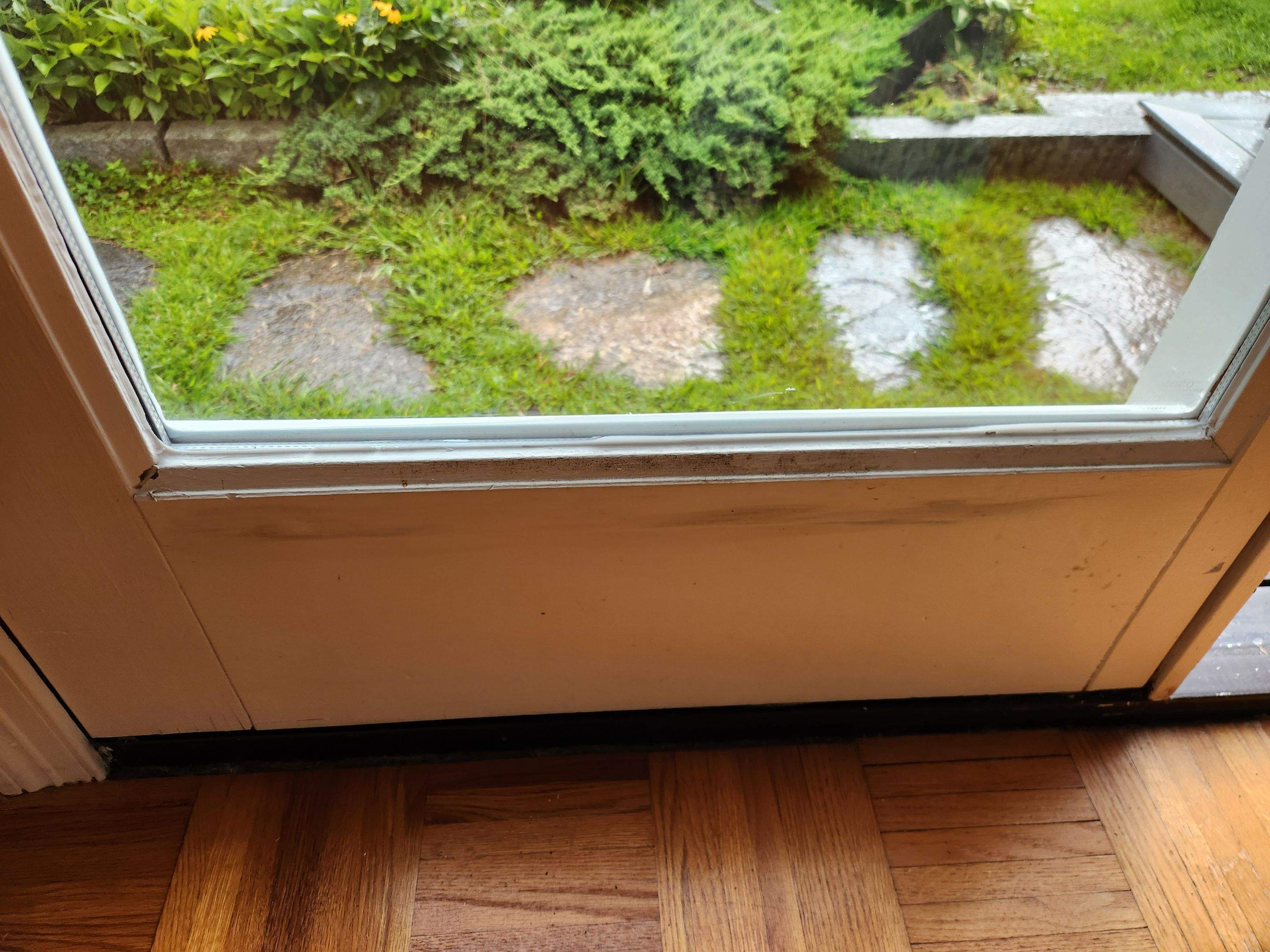 Patio Door Glass Replacement & Sill Repair by Cheshire Glass Company