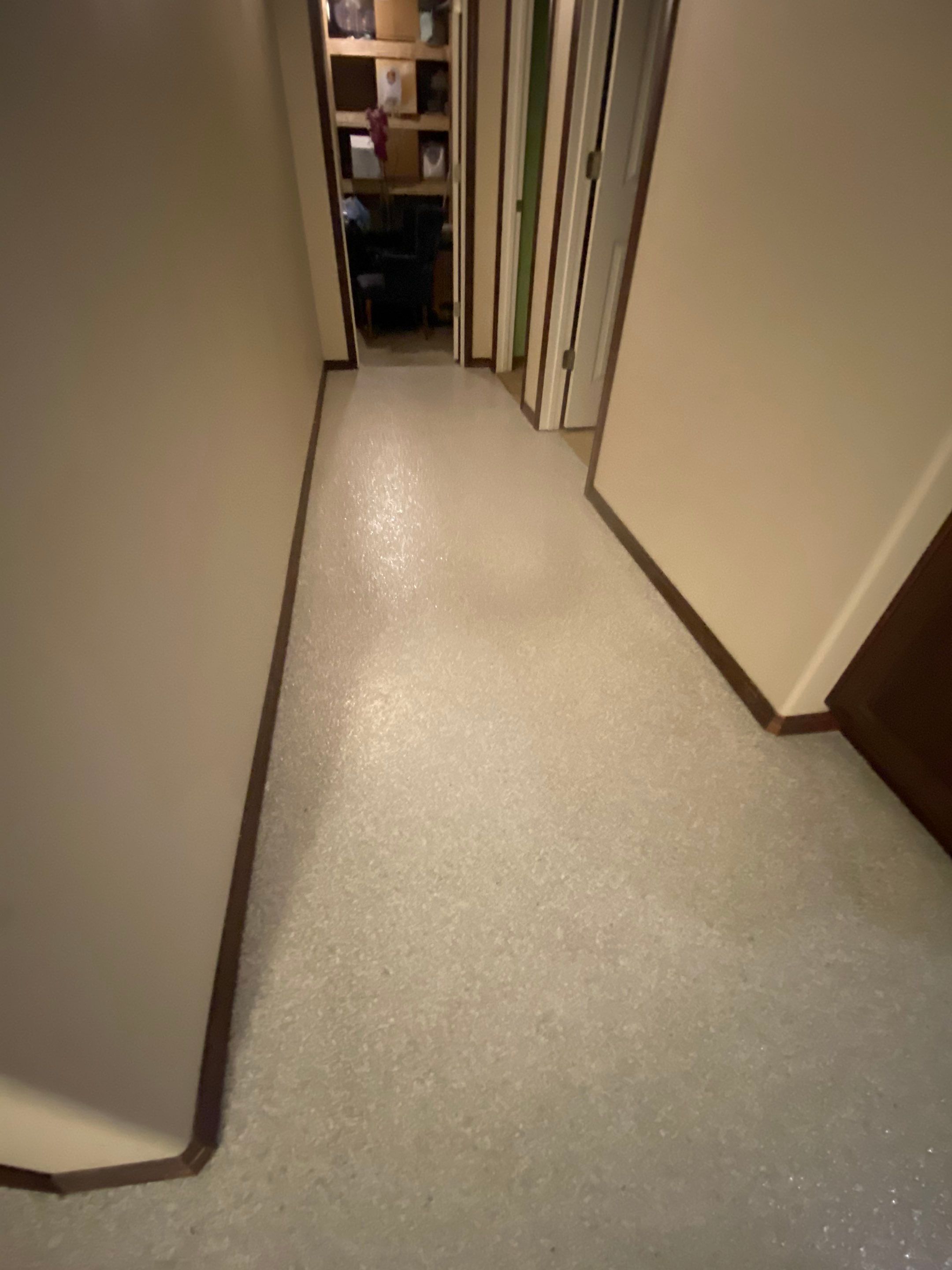 Basement Transformation using Ash Colorway by Croc Coatings, LLC