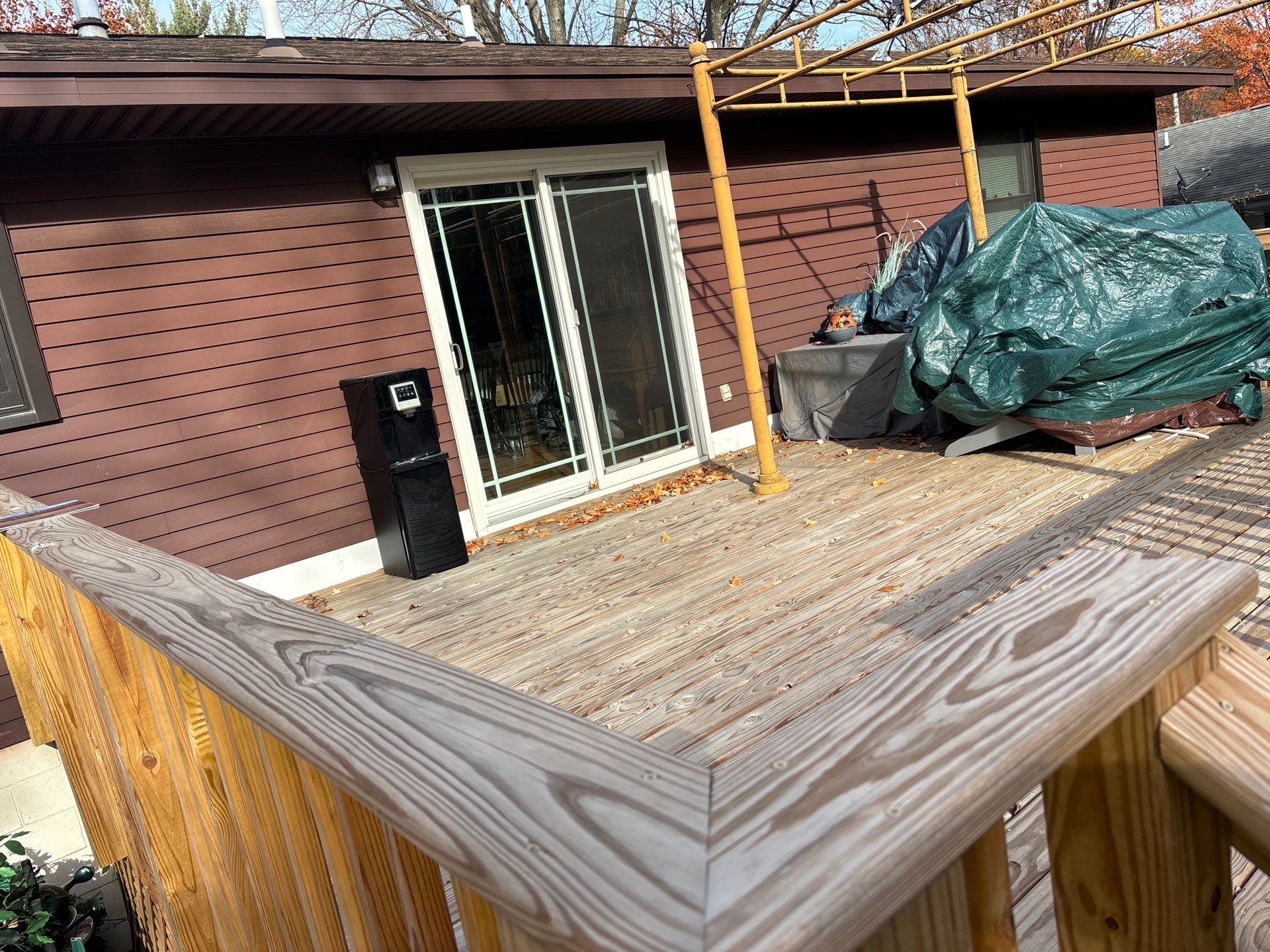 Deck Staining Project Completed in Muskegon, Michigan 49444 by Gordon Painting
