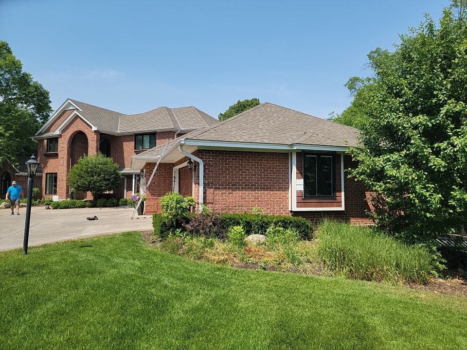 Residential Roofing Installation using Certainteed Landmark Moire Black by MODERN EXTERIOR SYSTEMS