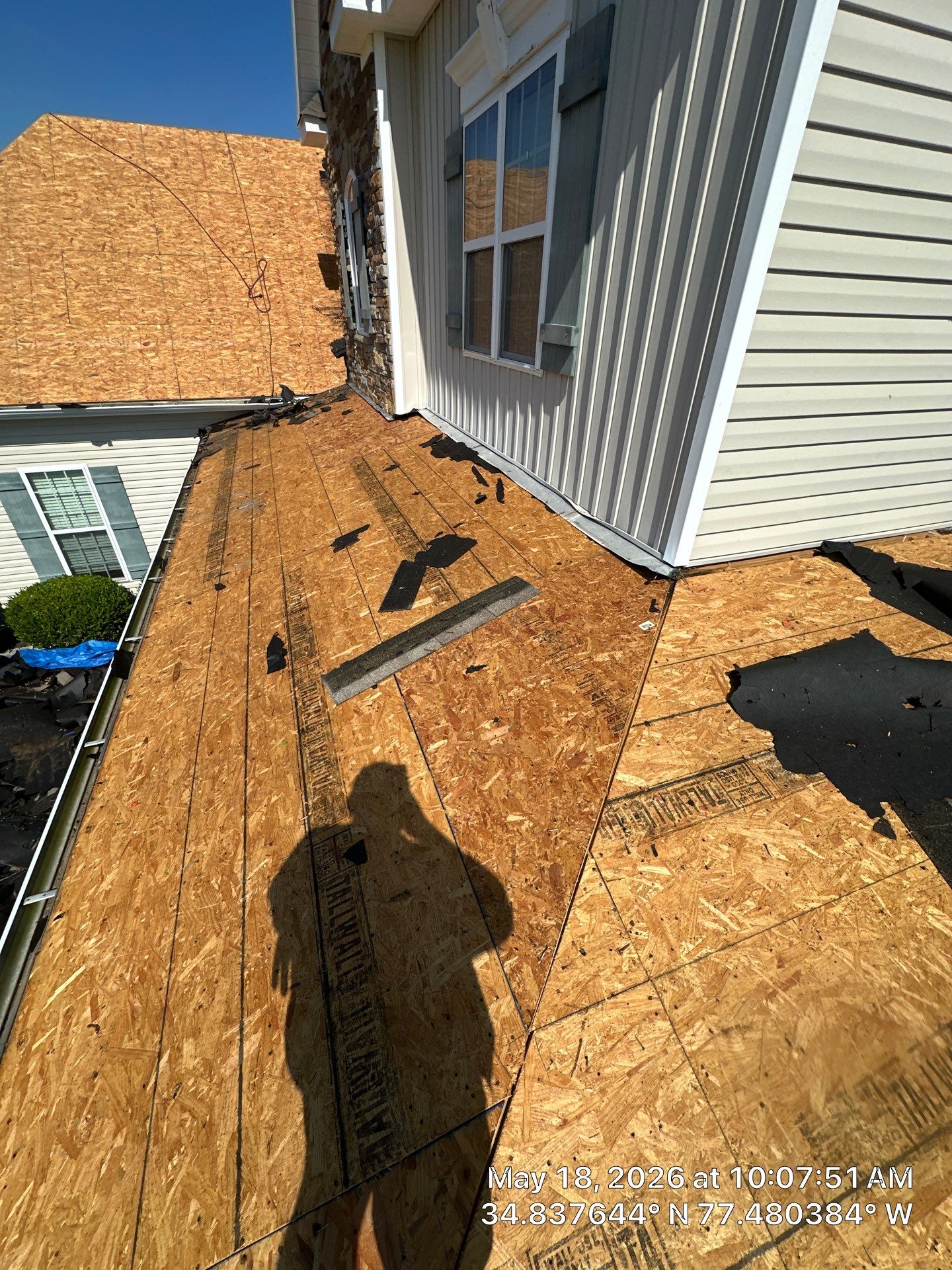Roof Replacement in Jacksonville, NC using Landmark Weathered Wood by RGR Construction and Roofing, LLC