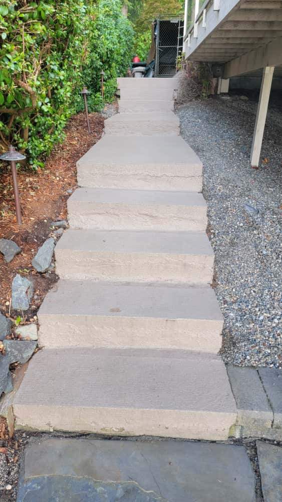 Walkway and Stairs in Monticello Vuba  by Concrete Coating Experts Inc.