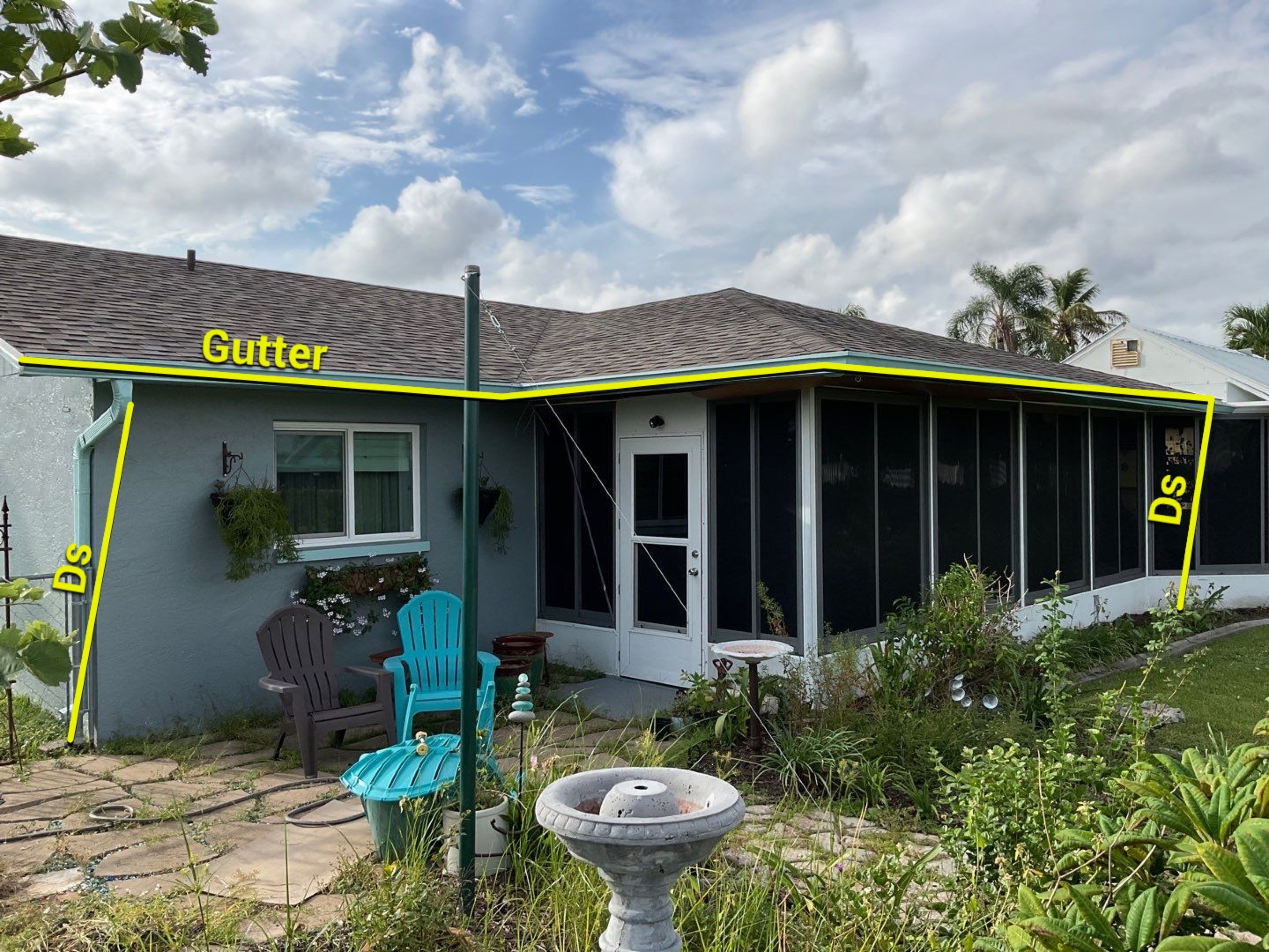 Soffit and Fascia Installation using White Vinyl Soffit in Cape Coral FL by Gutter Professors