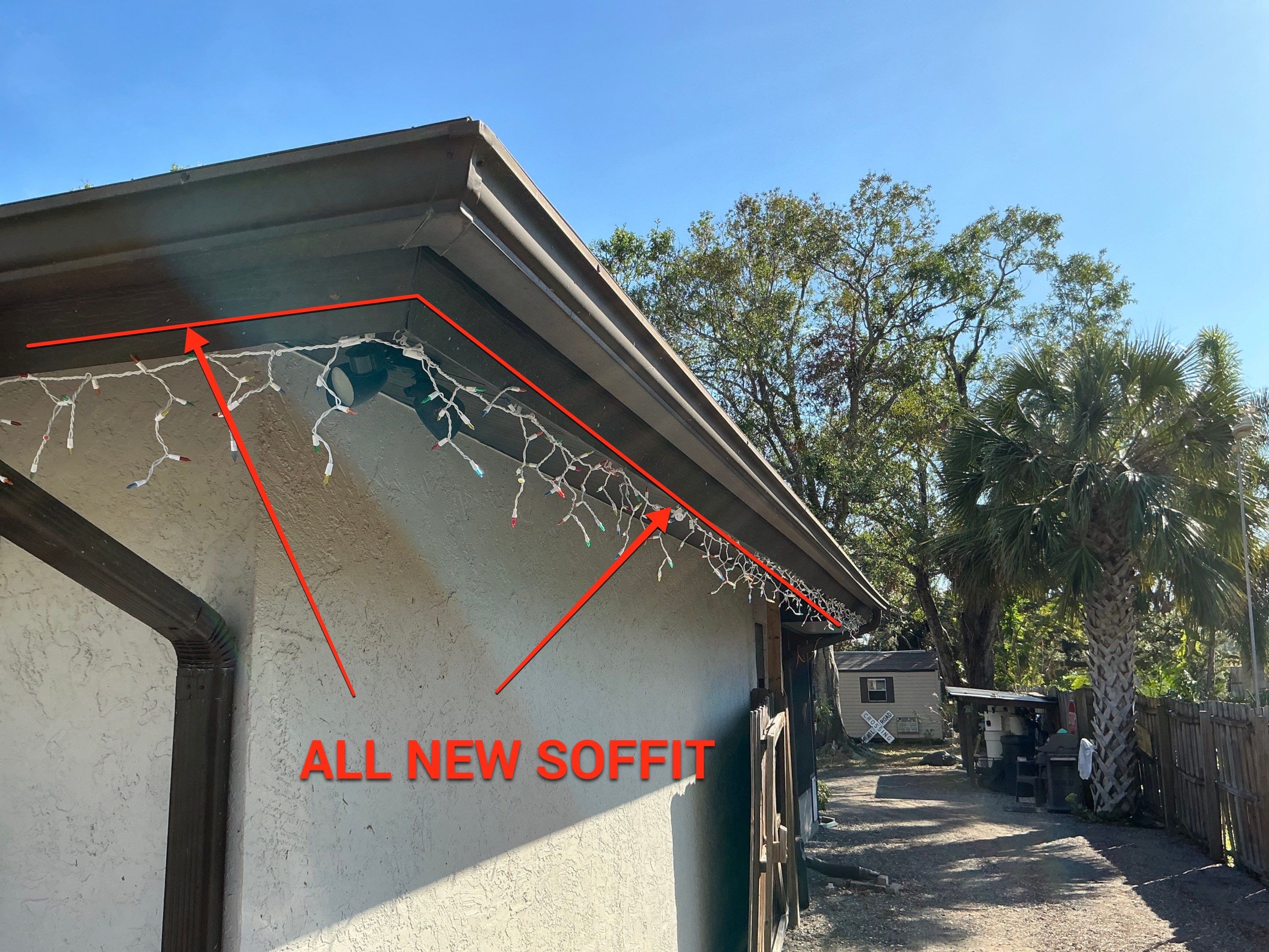 All New Soffit Installation in Sarasota FL by Gutter Professors