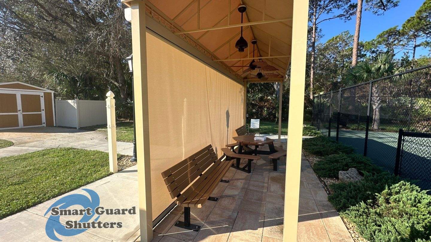 Retractable Sun & Bug Screen  by Smart Guard Shutters