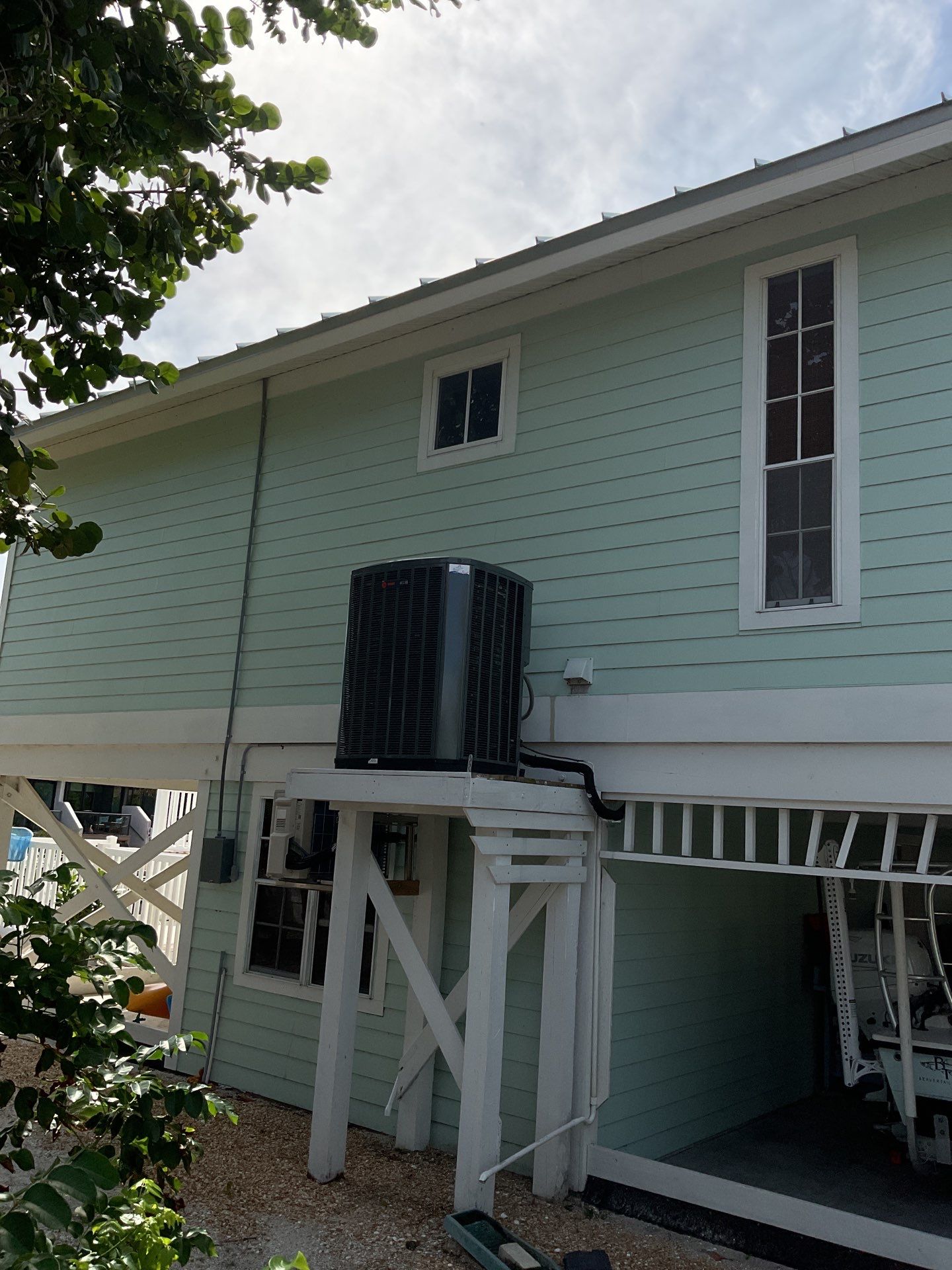 3x4 elbow Downspouts in Sanibel FL by Gutter Professors