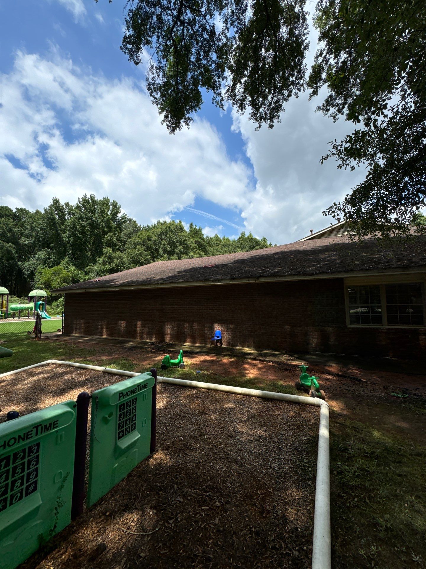 Commercial Exterior Brick and Stucco Painting in Fayetteville by Swift Home Renovations
