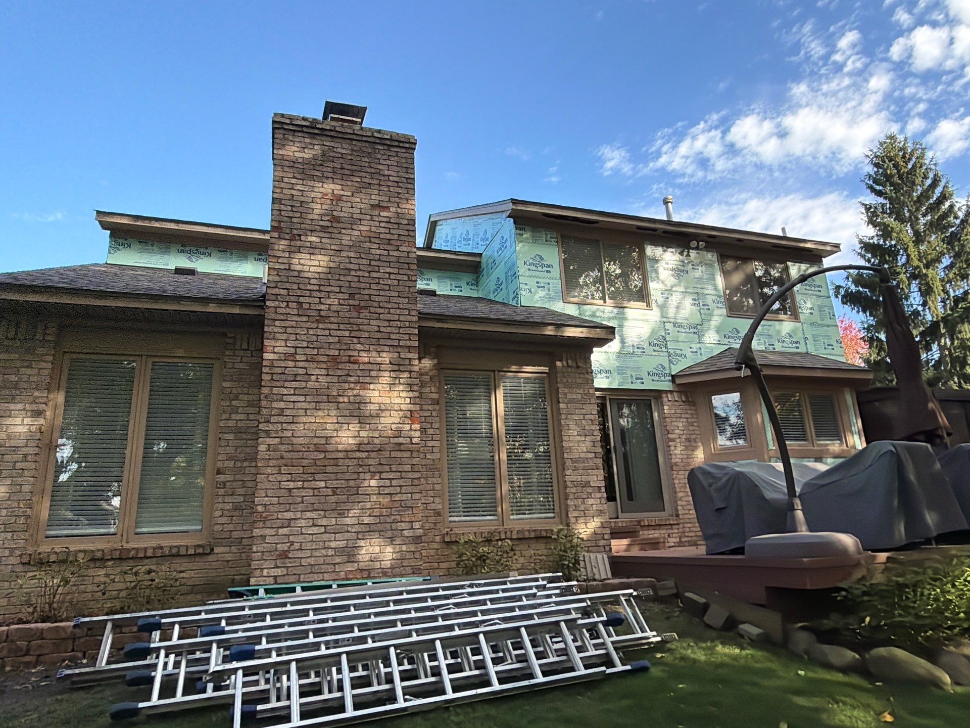 Siding Replacement using Alside D5" Flagship Brown by 180 Contractors