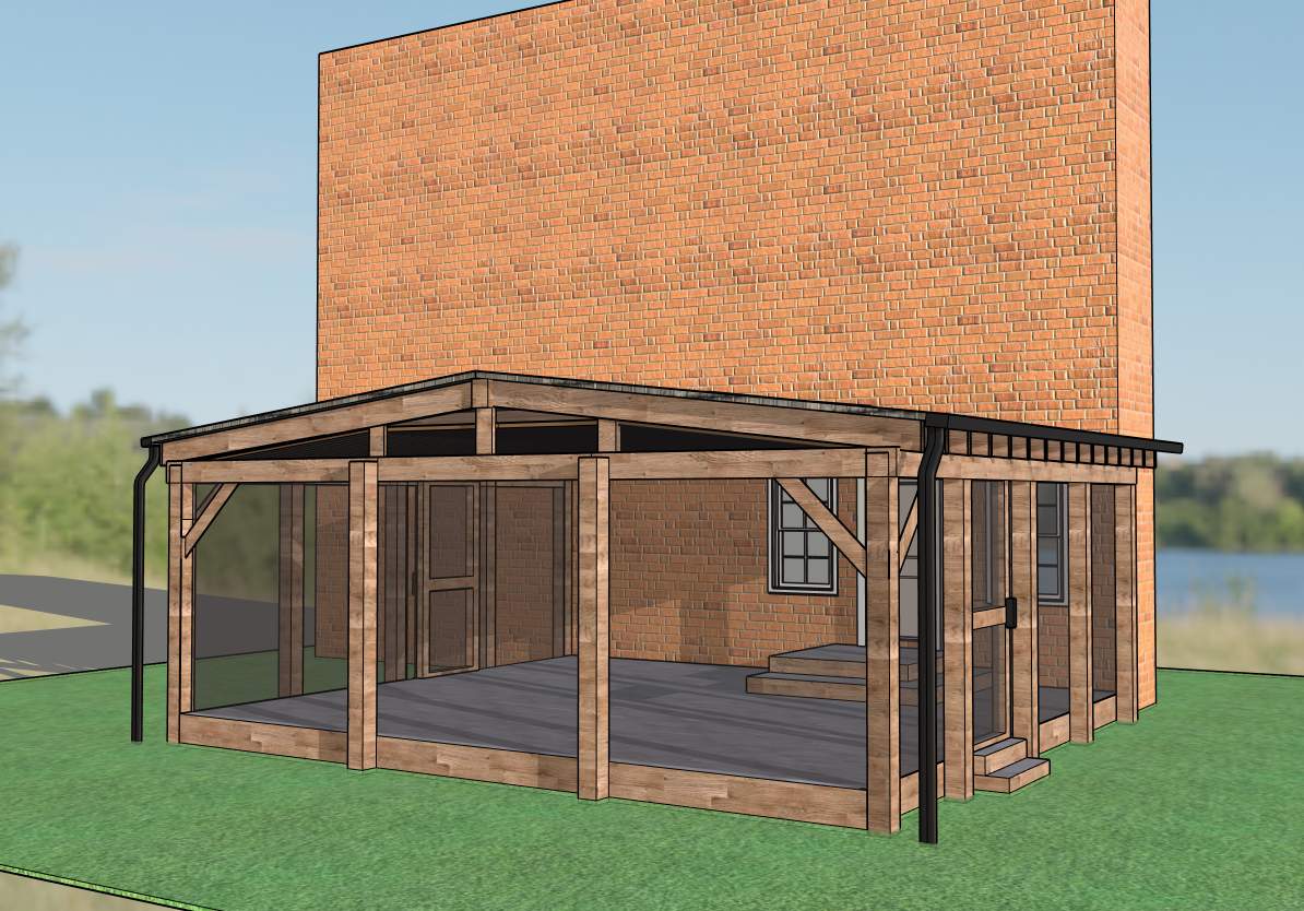 Screened In Porch Build in Franklin by Music City Improvements