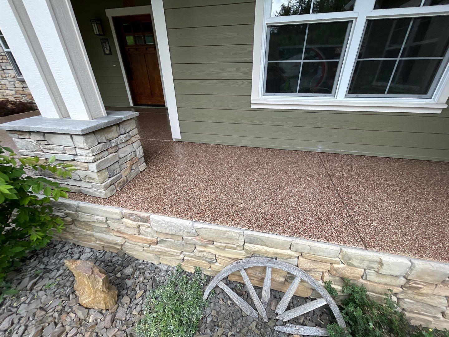 Entryway Transformation using Chestnut by Croc Coatings, LLC