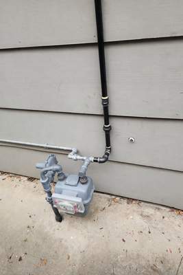 Gas Line Reroute for Slab Foundation Home