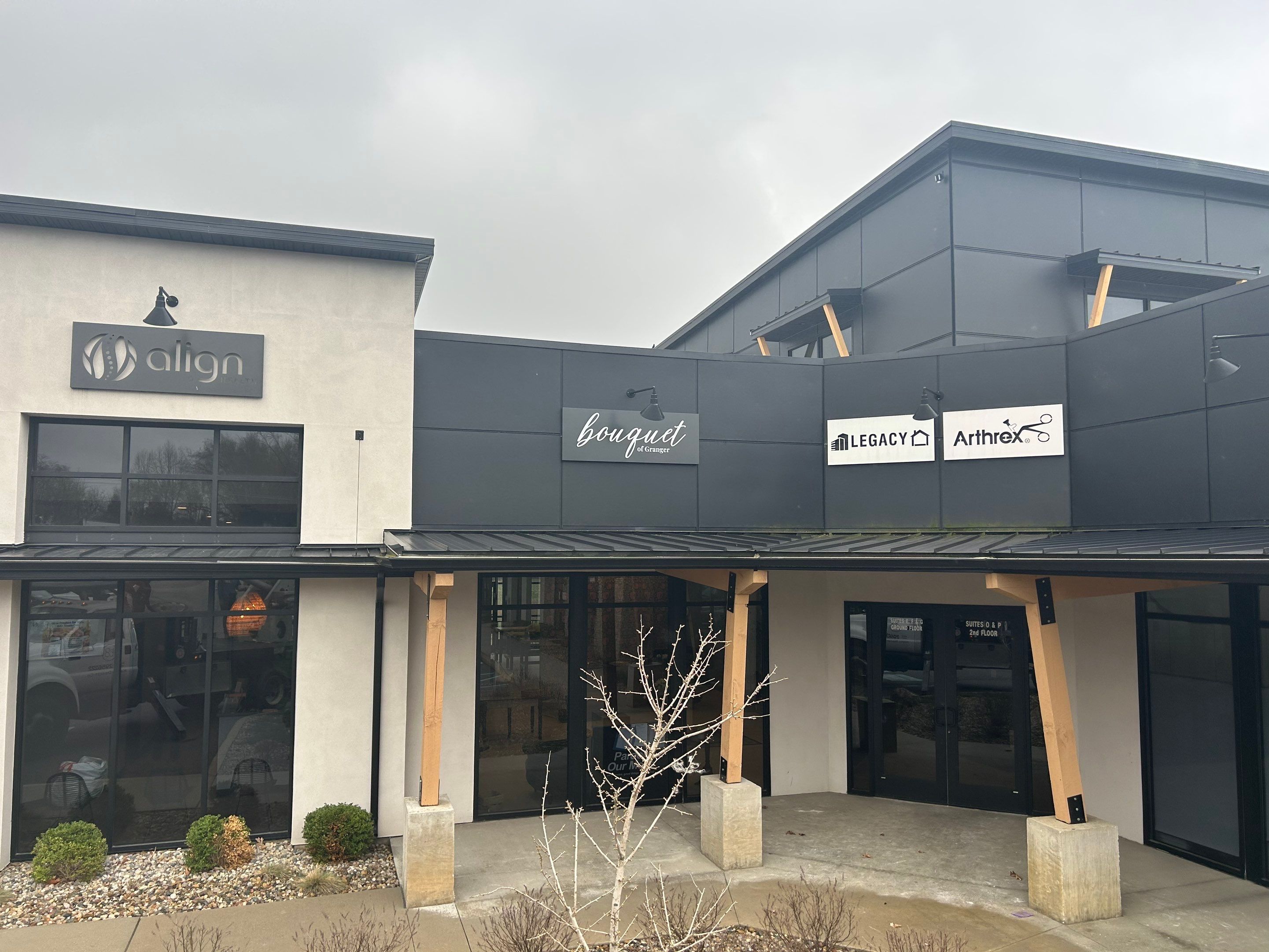 Boquet of Granger - Exterior Signage by Hayes Design co