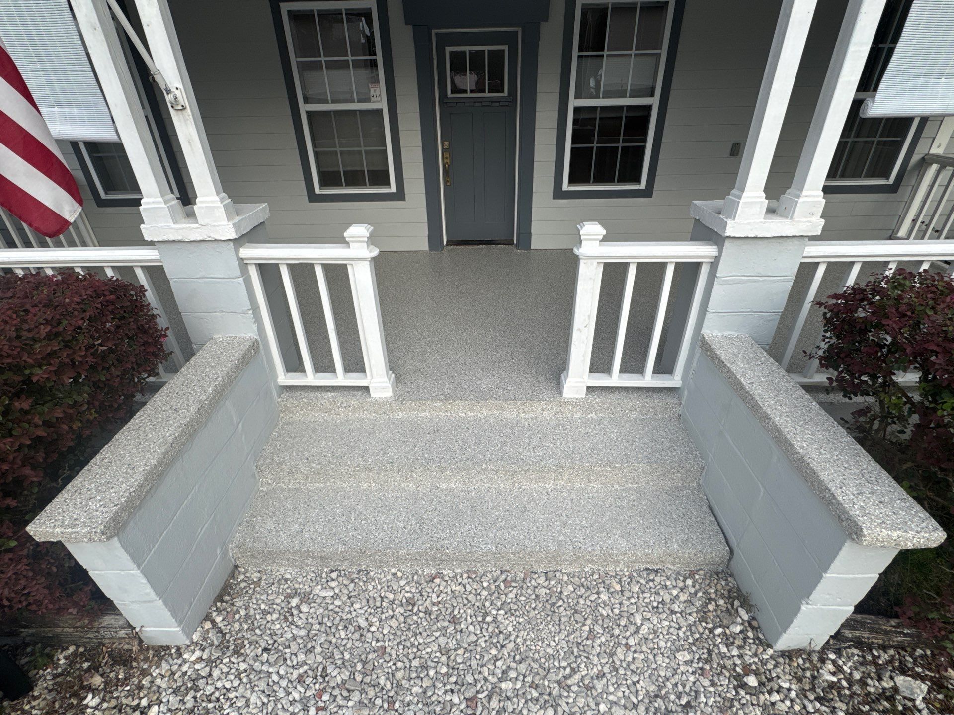 Front Porch in Newberry, Fl in Mount Everest by Cross Creek Concrete Coatings