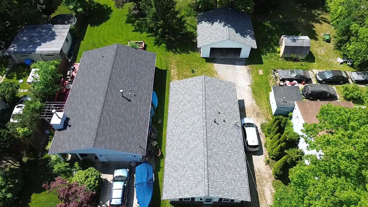 Atlas Pinnacle, Color, Coastal Granite, Drip Edge, Color, Birch White by Eagle Eye Roofing