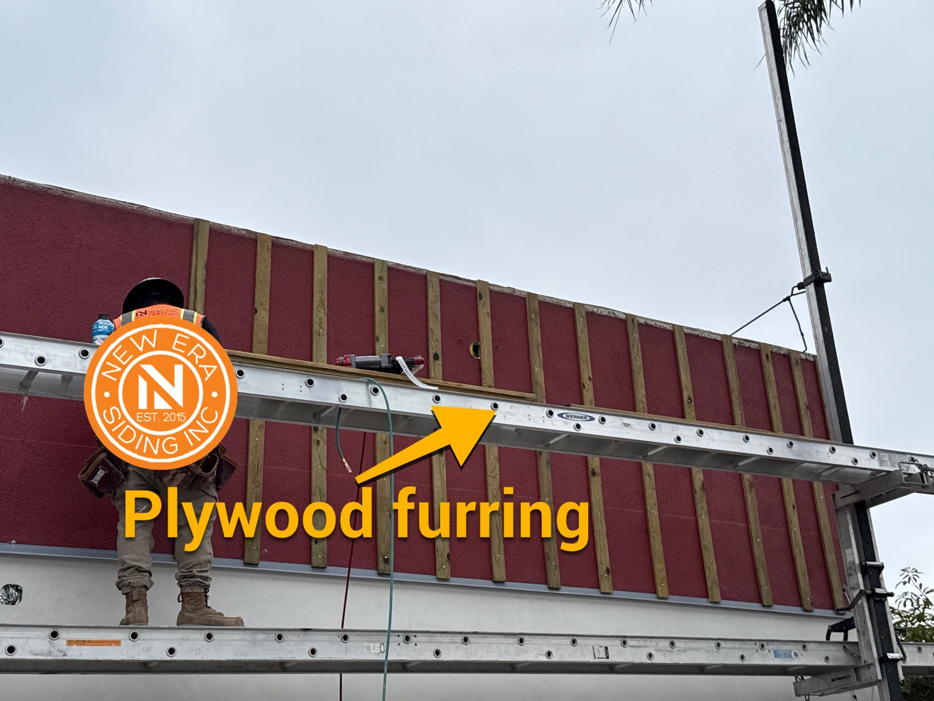 V-Grove on commercial project   by New Era Siding Inc 