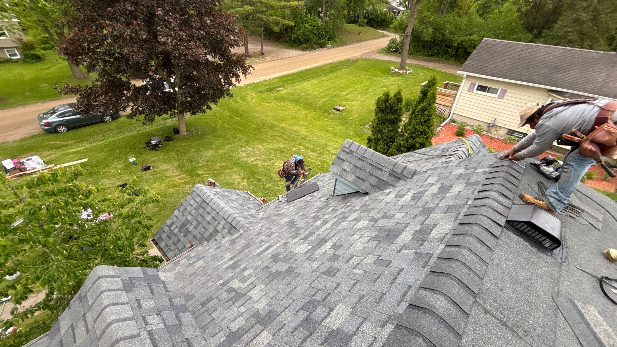 Roof Replacement using Owens Corning Estate Gray by 180 Contractors
