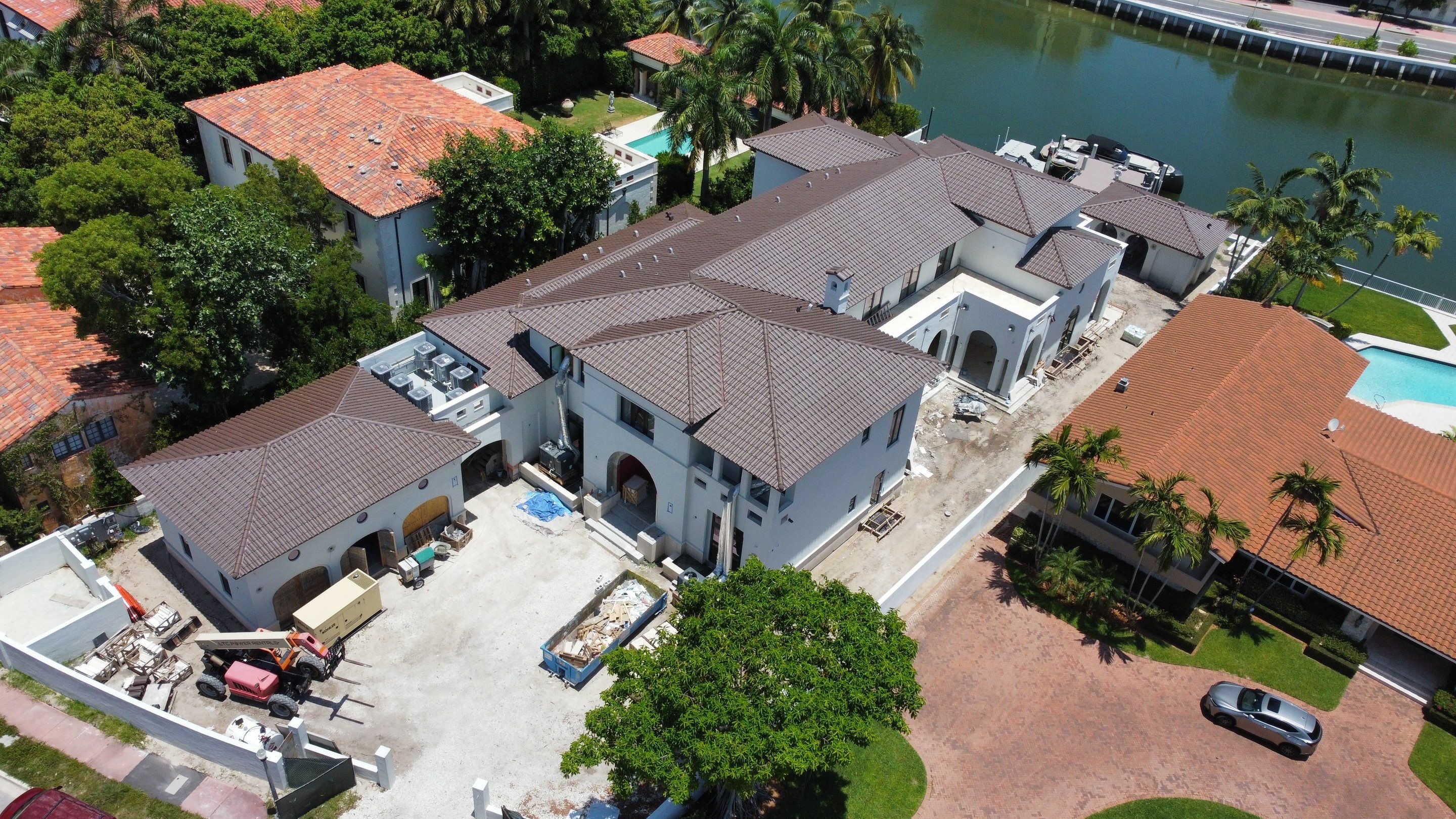 Santa Fe Clay Barrel tile, and Sika Waterproofing by BOB HILSON & CO INC