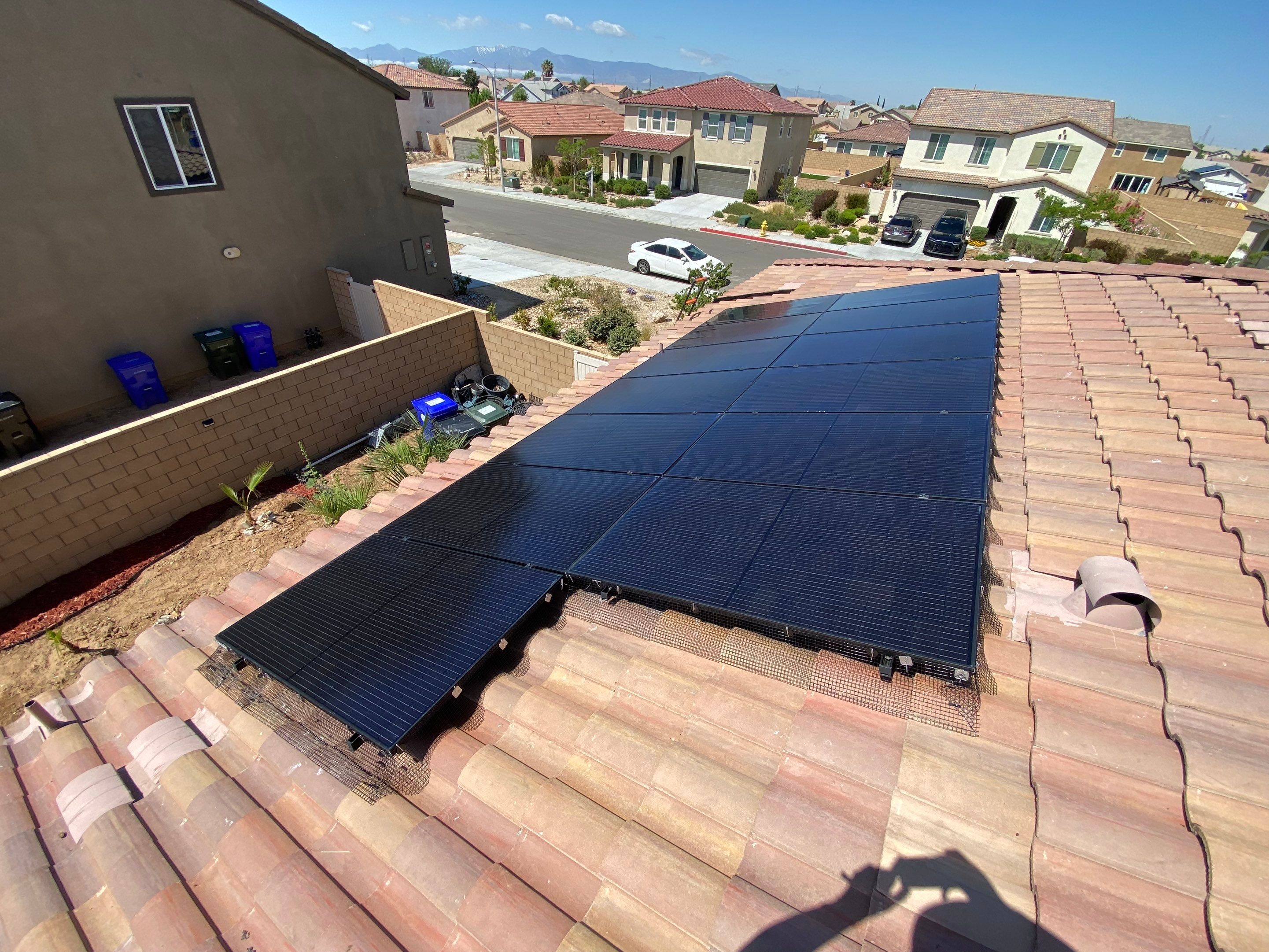 Bird Proofing Project in Victorville Ca by Palm Coast Solar Cleaning