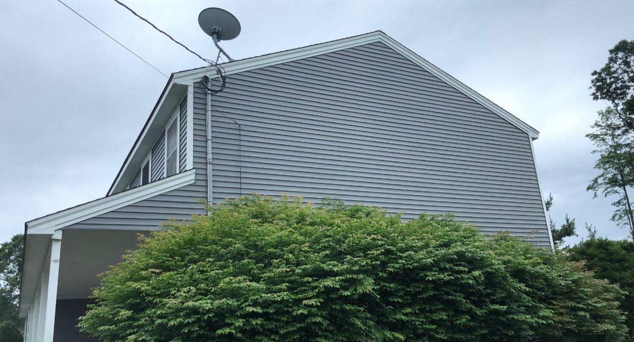 Siding Installation using Certainteed Monogram Charcoal gray and Owens Corning Versetta Stone Sterling by A Plus Exterior