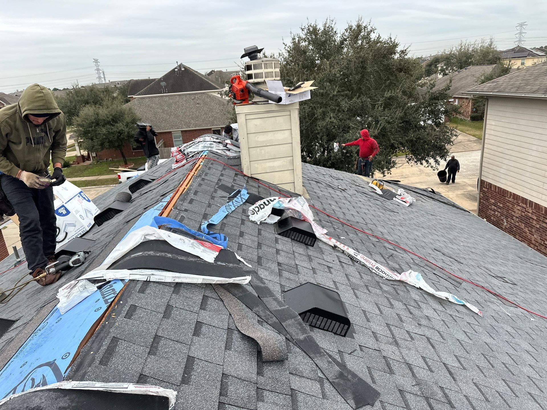 Project in Houston by Motion Roofing