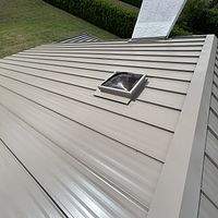 24ga 1.5" Mechanical Seam Buckskin  by Total Roofing System The Metal Roof Experts