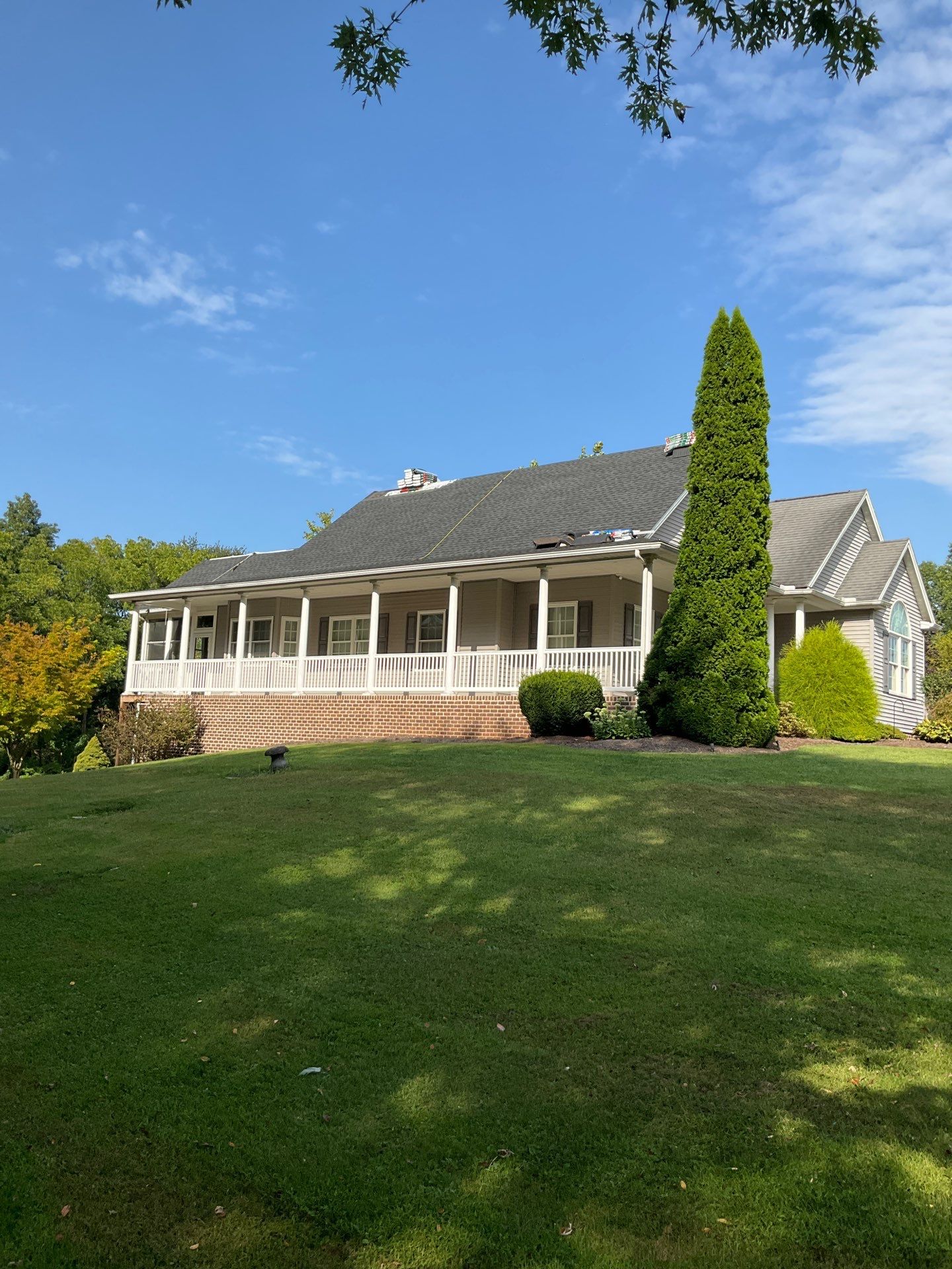 Full Vinyl Siding Replacement and Shingle Roof Install in Millersburg by Esh Builders
