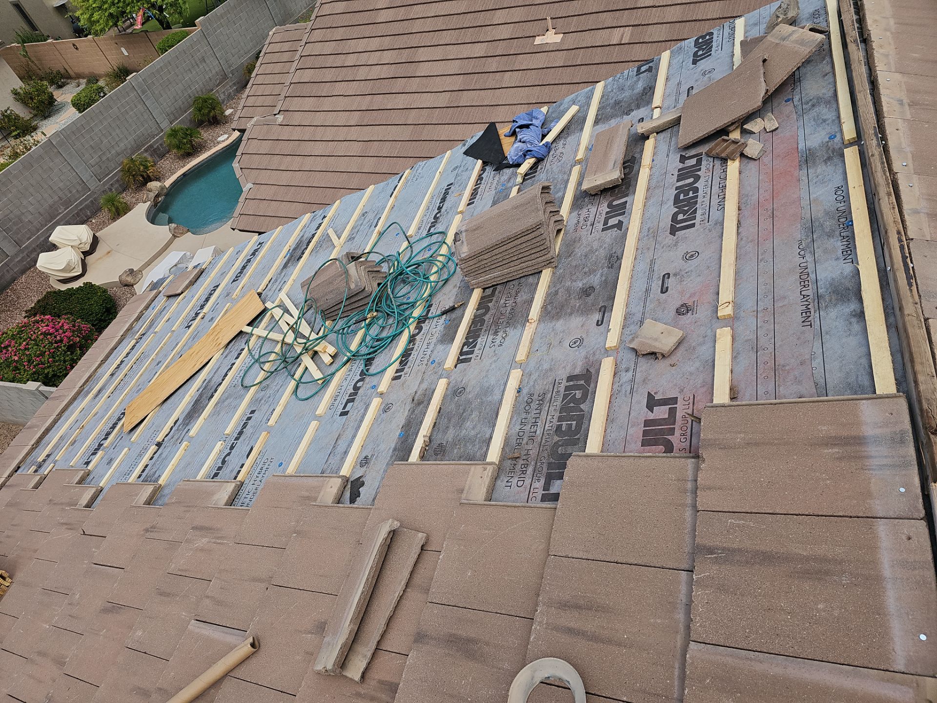 Concrete Tile Refelt by Weather-Tite Exteriors LLC