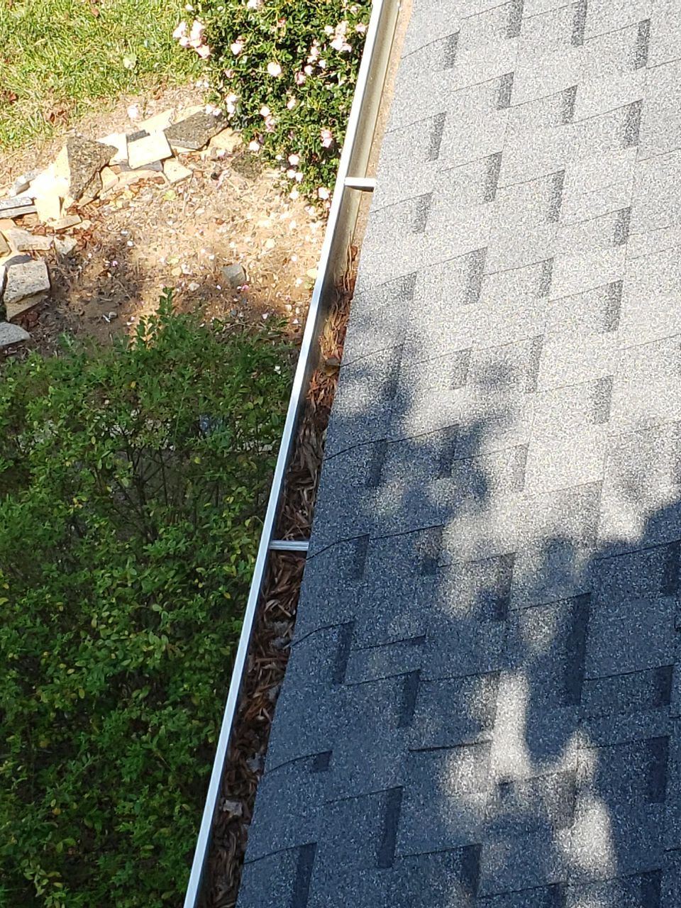 Gutter Cleaning using water by G&H Home Tech Pros LLC