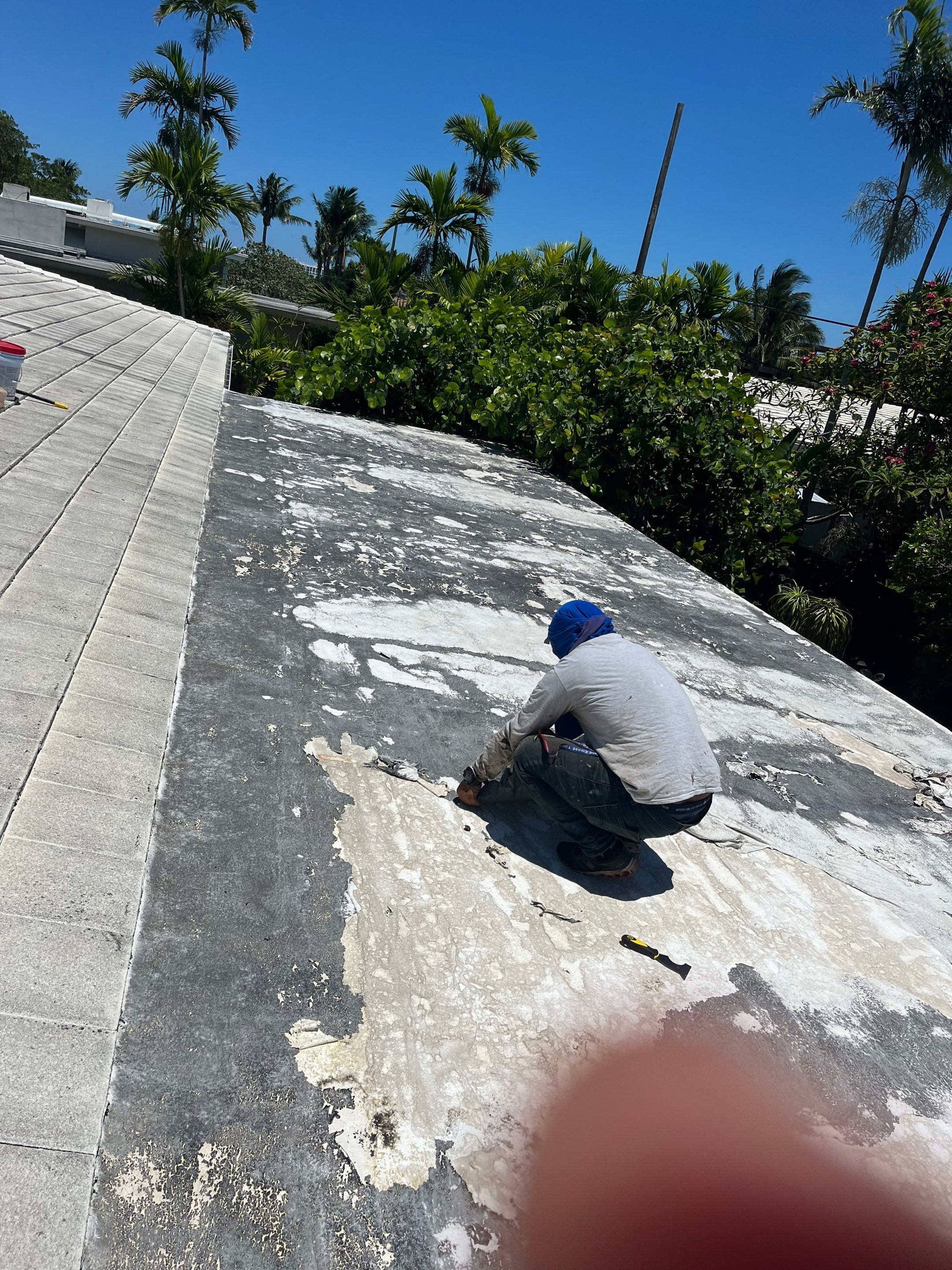 Residential Flat Roof Repair by The Goat Contractor ( Giampri Corp)