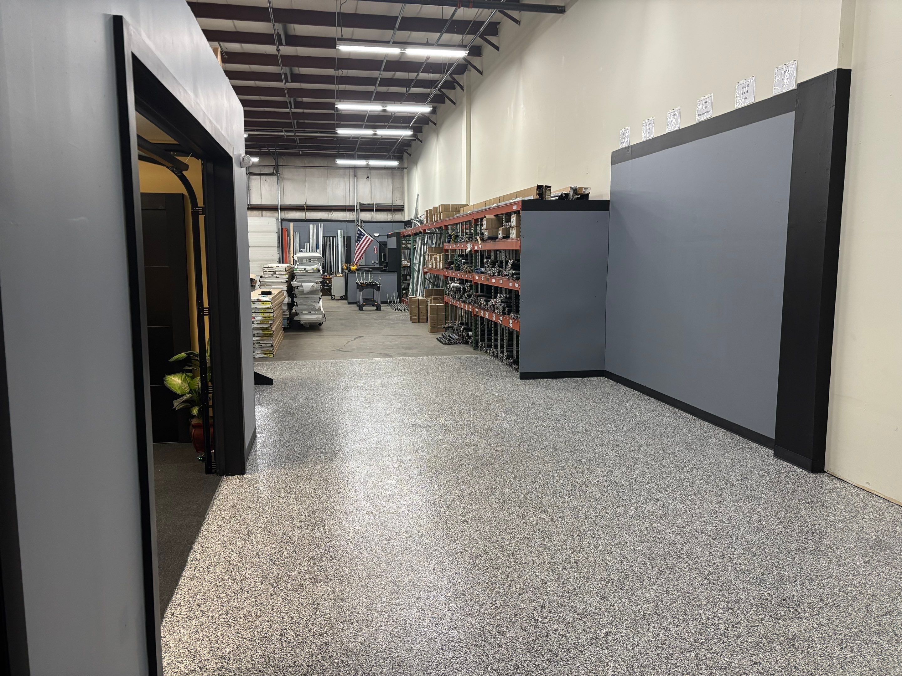 Garage Floor Coating Transformation by DiGiorgi Roofing and Siding Inc