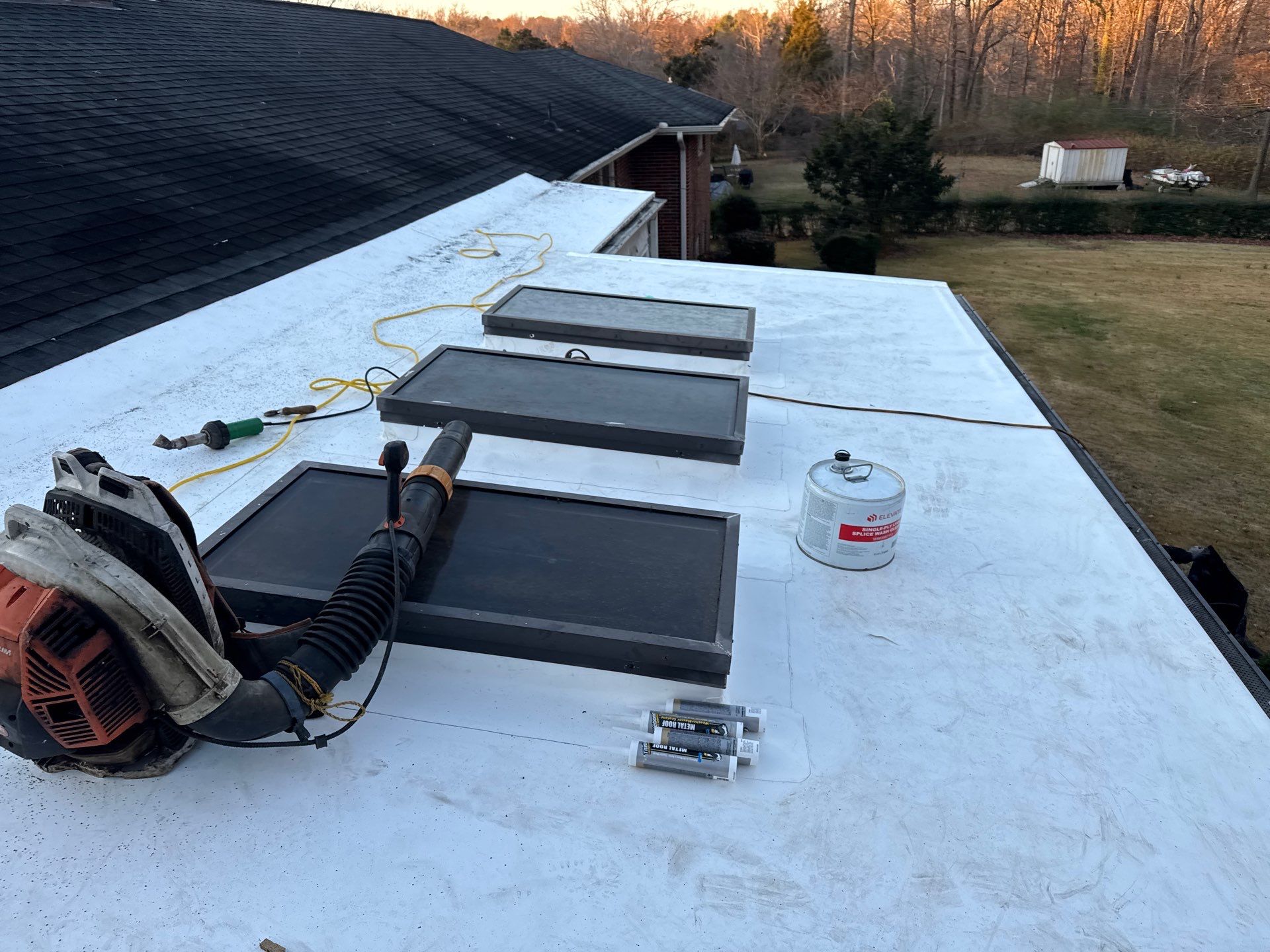 TPO Flat Roof Installation in Chester by Cade Construction